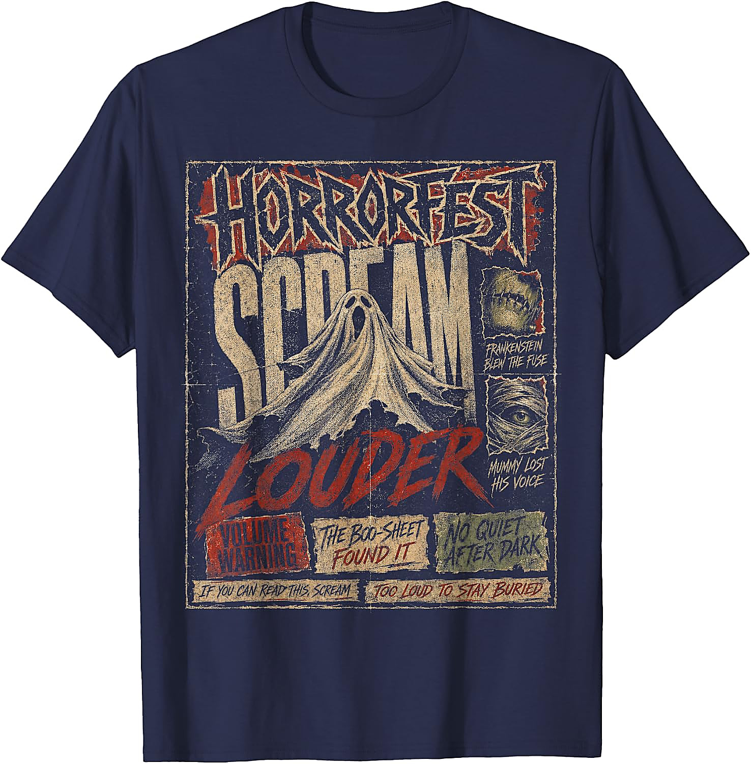 Vintage Horrorfest Halloween T-Shirt | Retro Monster Tee