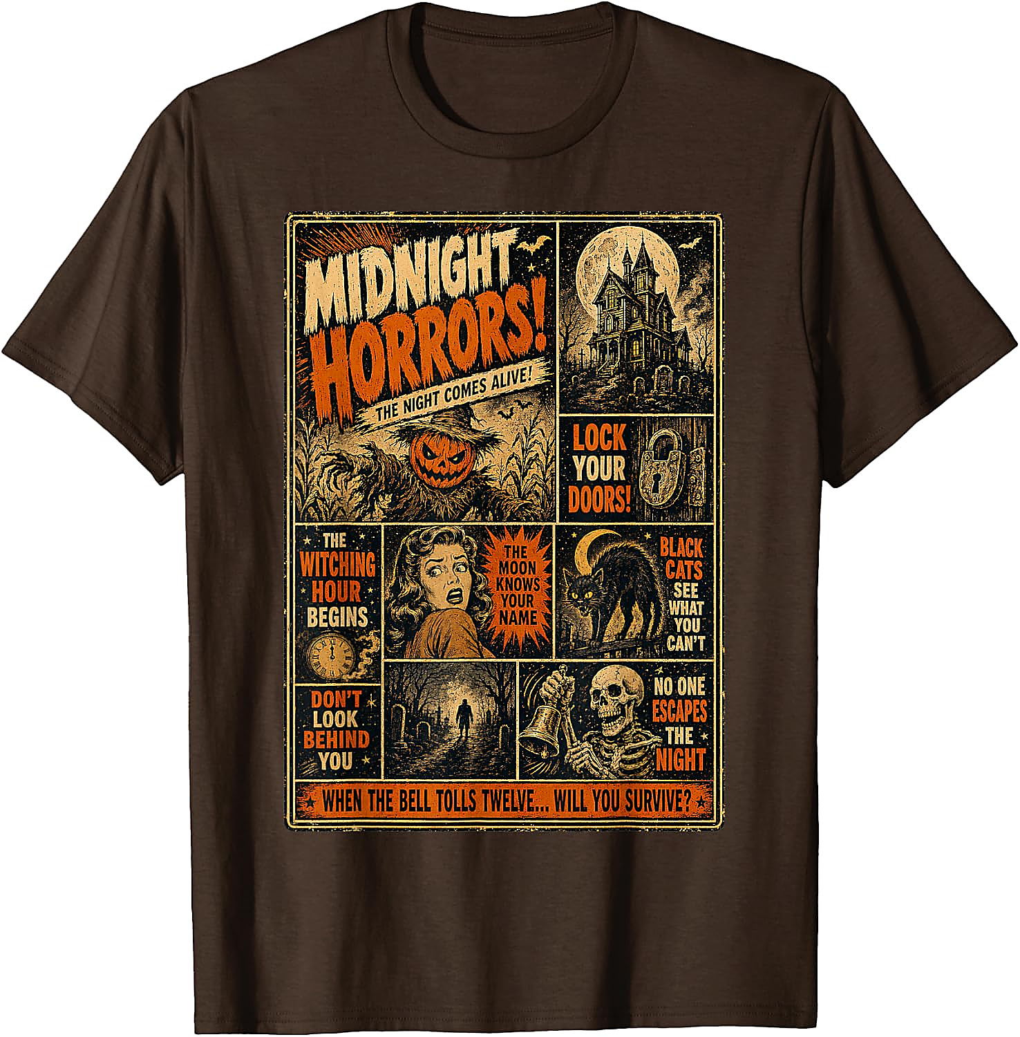 Vintage Horror Halloween T-Shirt | Spooky Poster Tee
