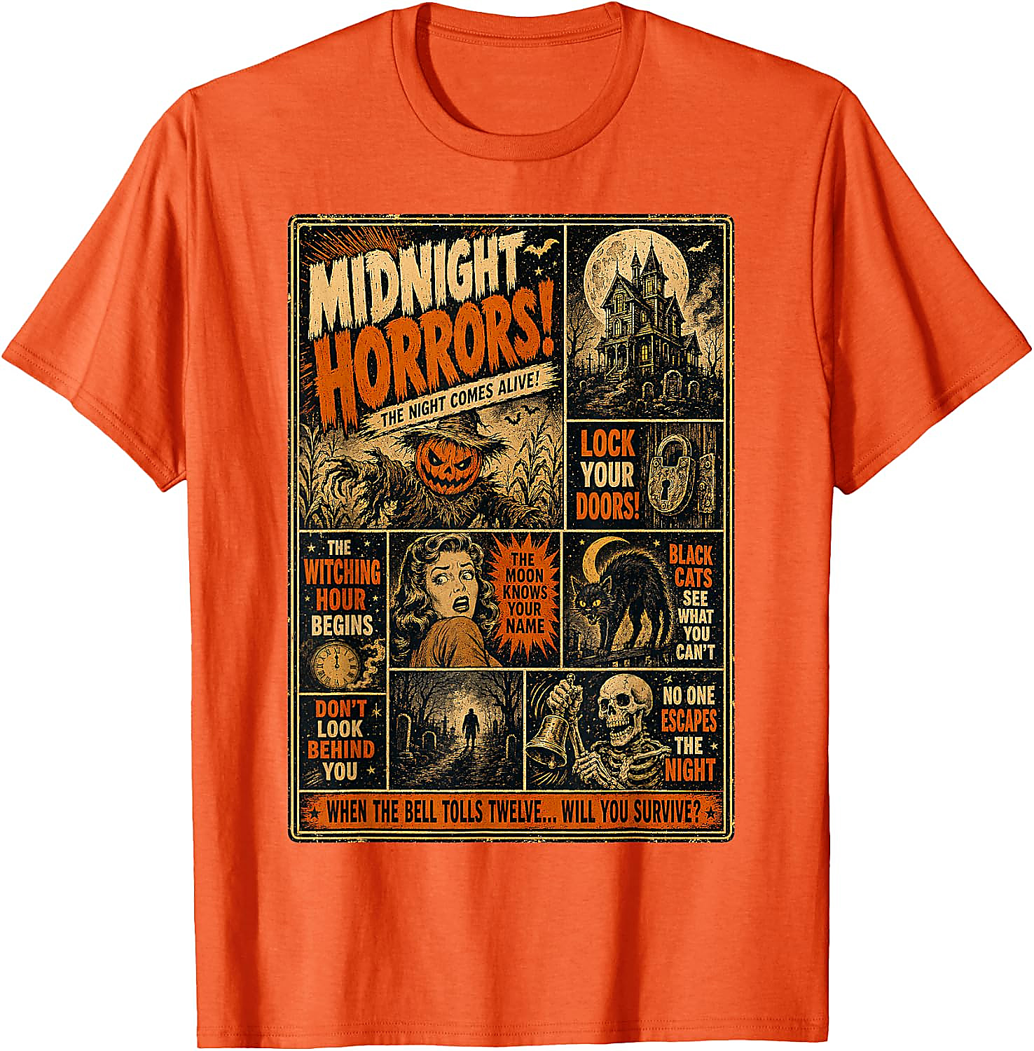 Vintage Horror Halloween T-Shirt | Spooky Poster Tee