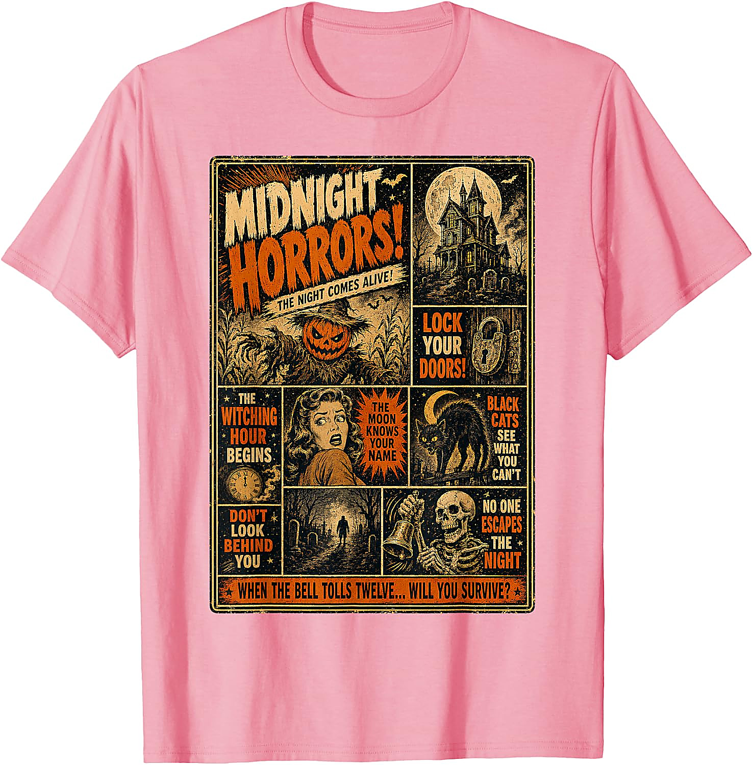 Vintage Horror Halloween T-Shirt | Spooky Poster Tee