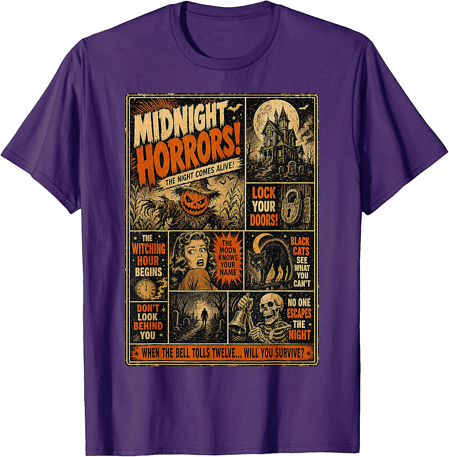 Vintage Horror Halloween T-Shirt | Spooky Poster Tee