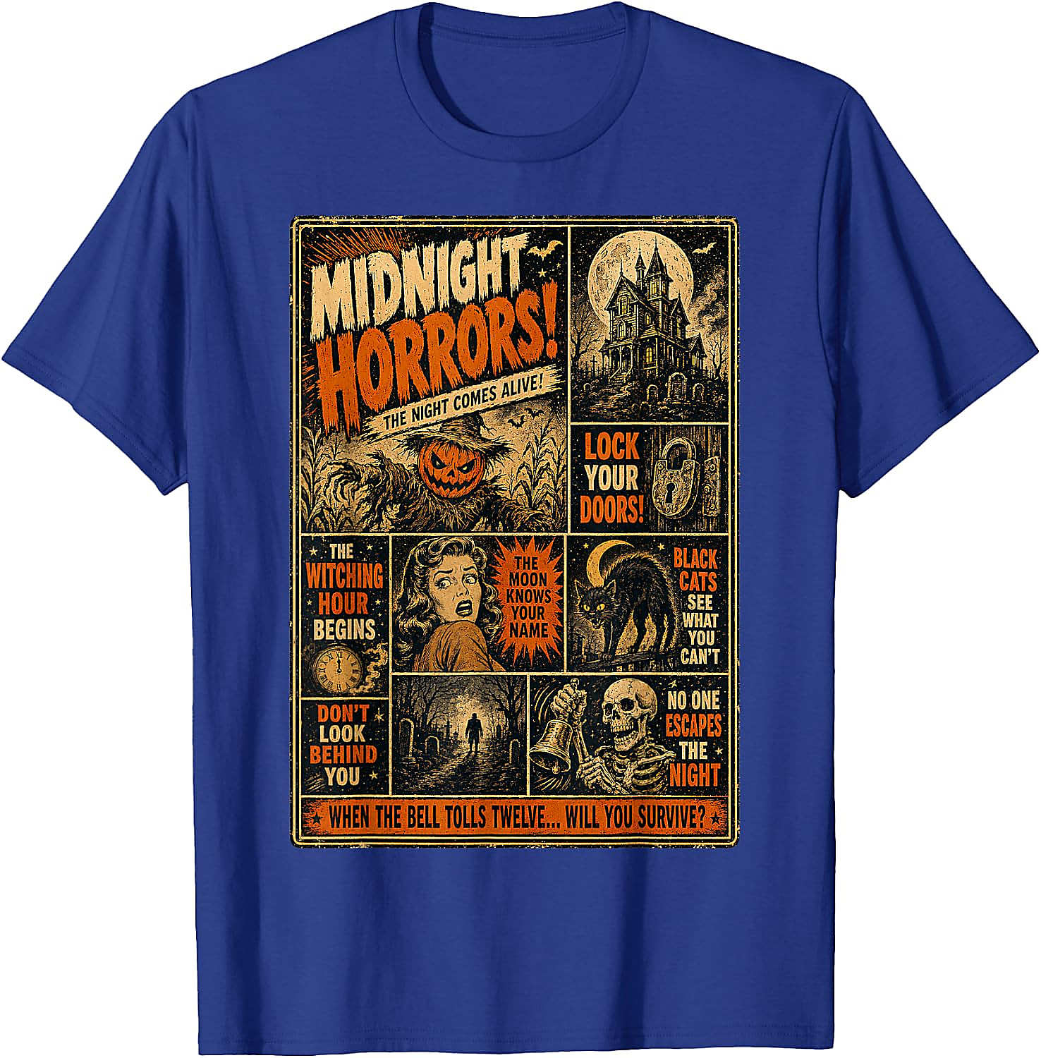 Vintage Horror Halloween T-Shirt | Spooky Poster Tee