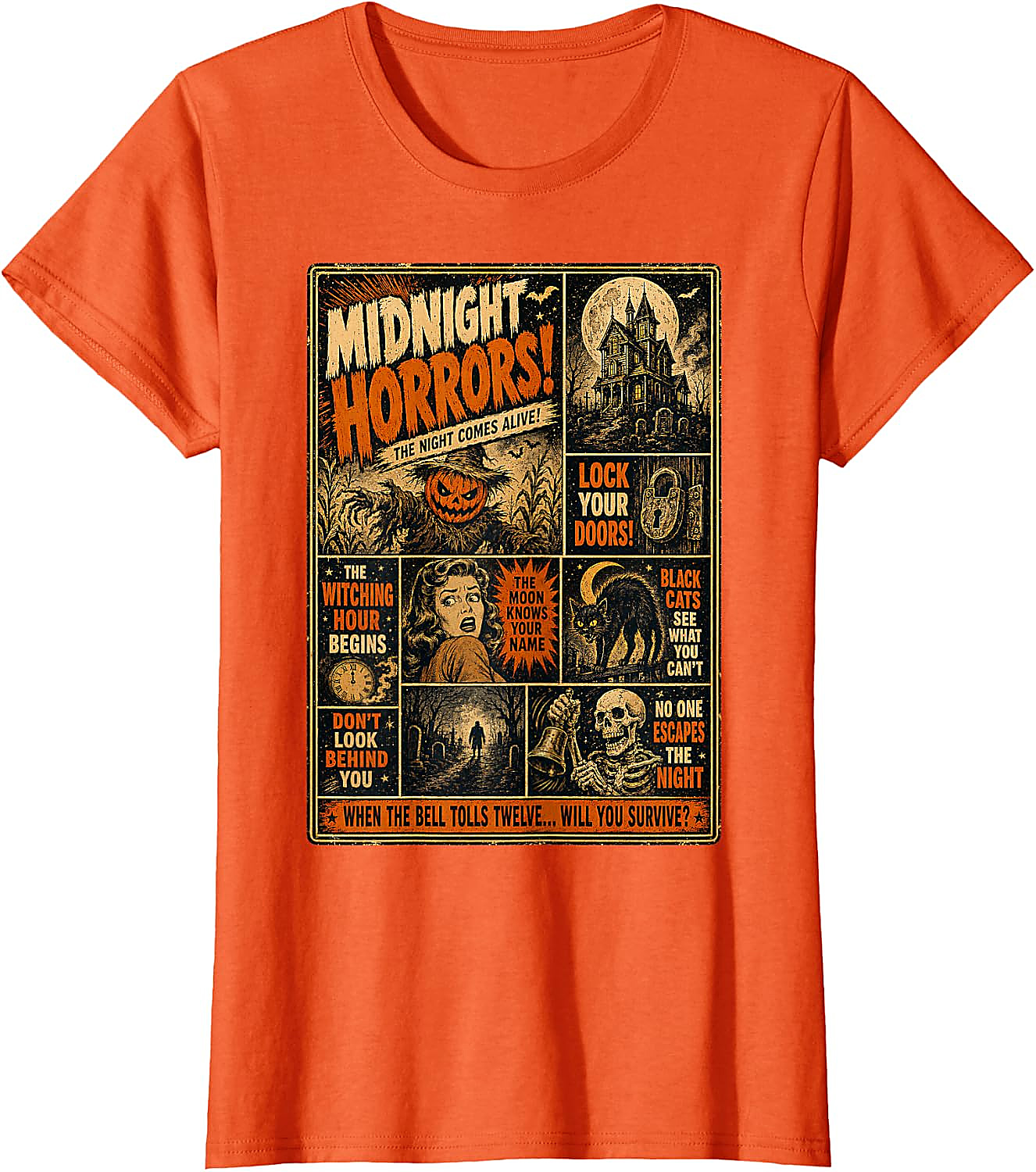 Vintage Horror Halloween T-Shirt | Spooky Poster Tee