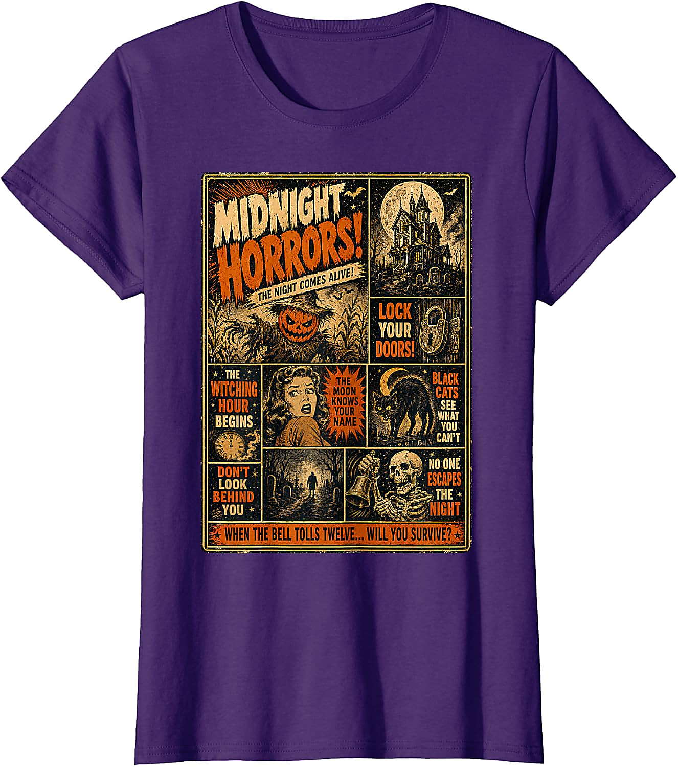 Vintage Horror Halloween T-Shirt | Spooky Poster Tee