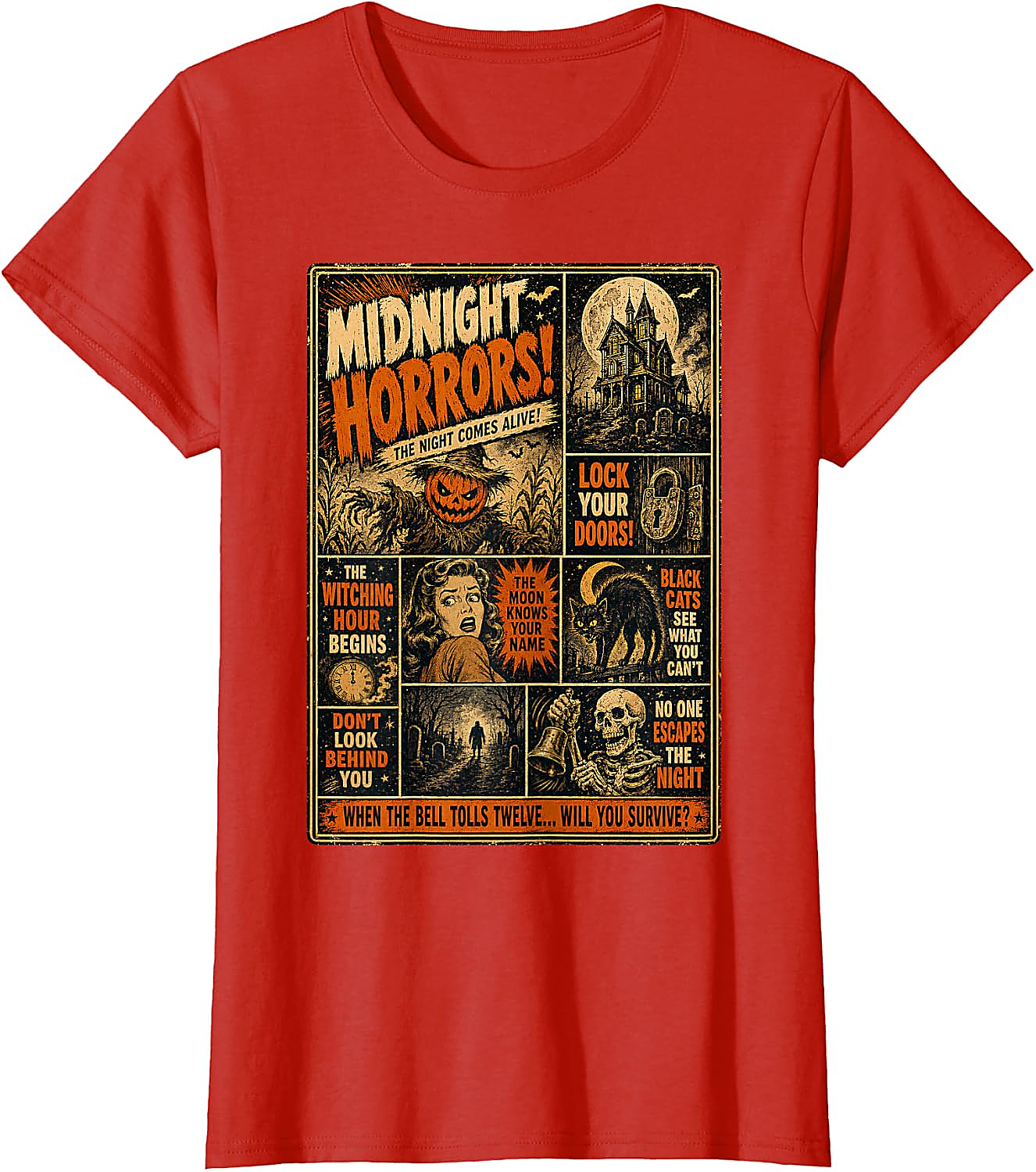 Vintage Horror Halloween T-Shirt | Spooky Poster Tee