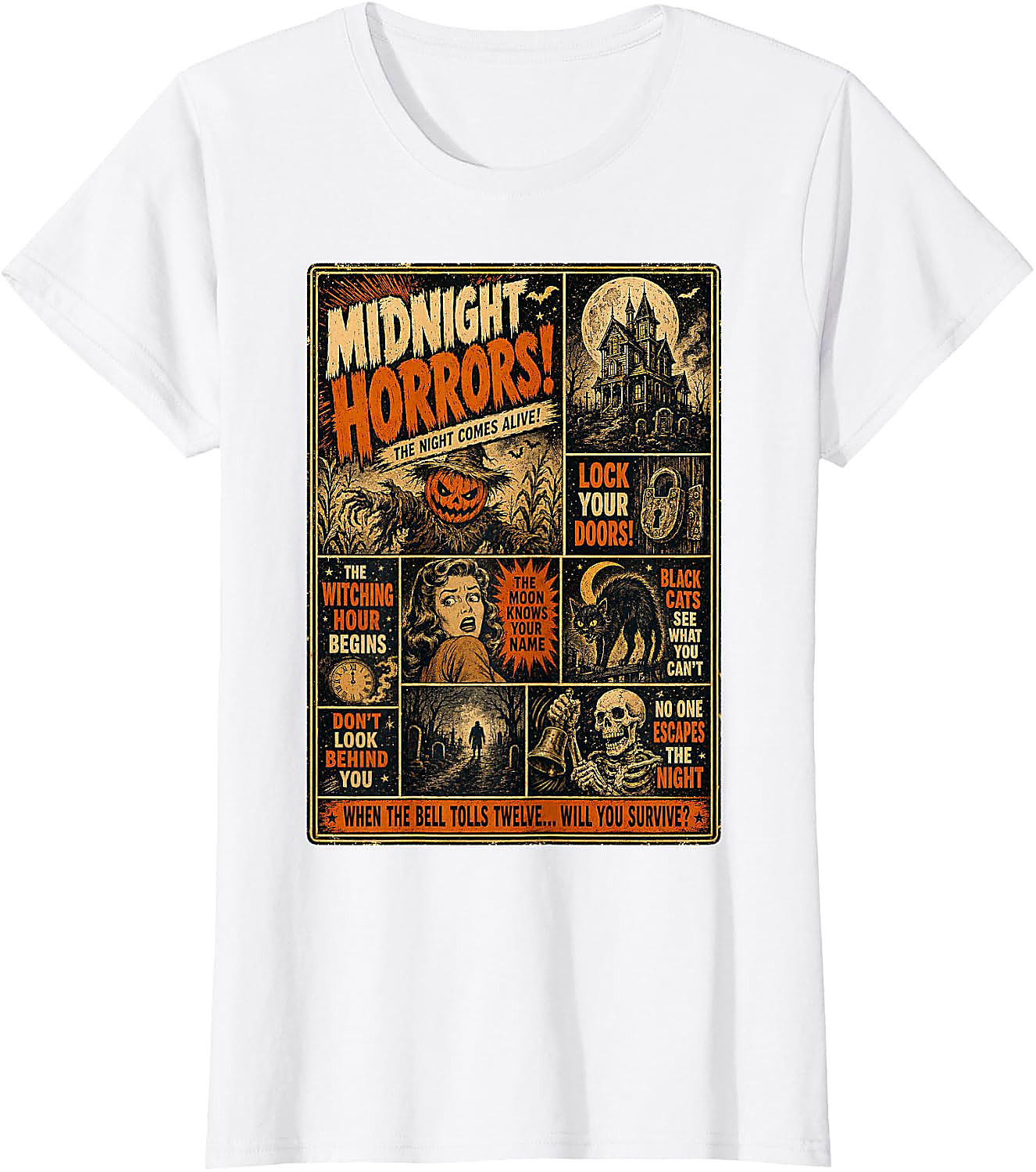 Vintage Horror Halloween T-Shirt | Spooky Poster Tee