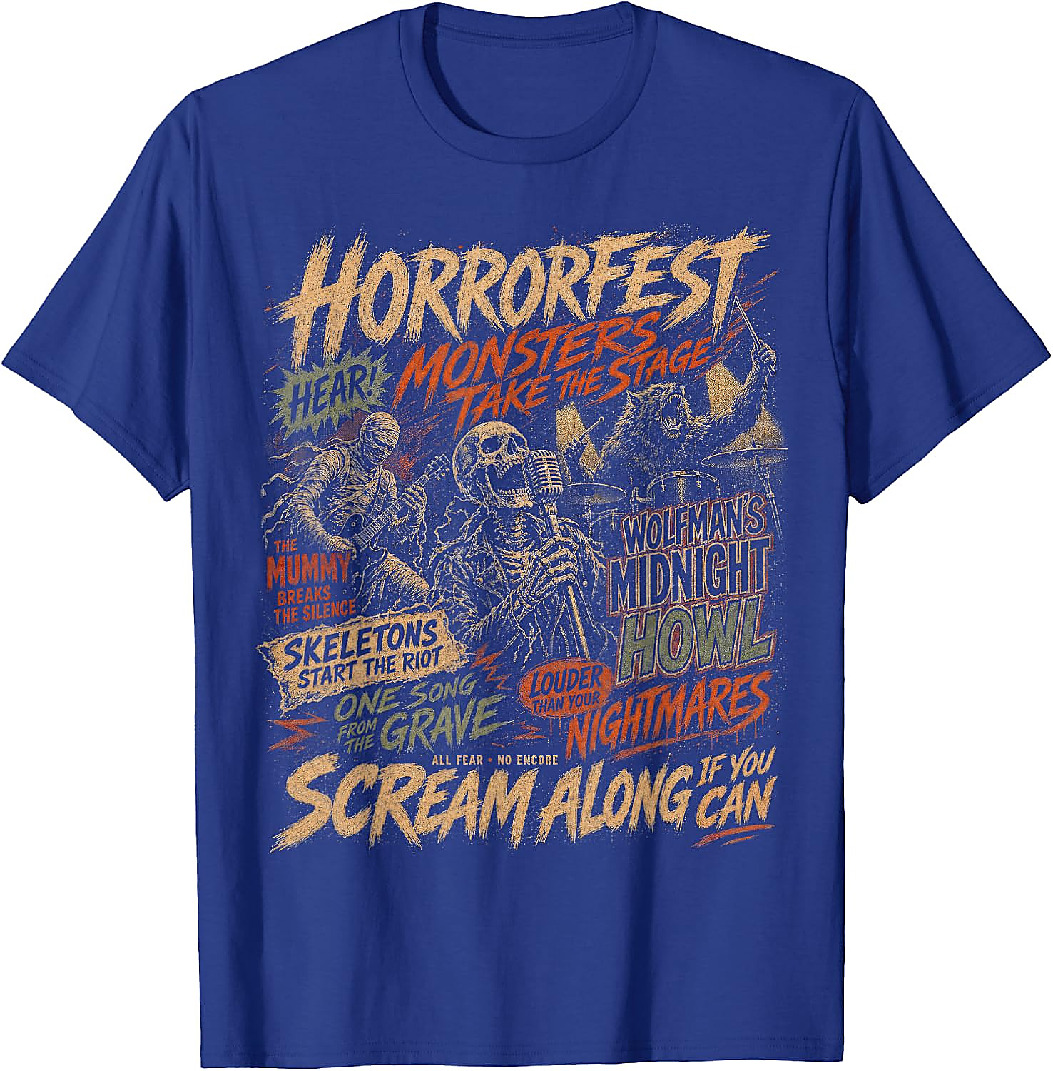 Vintage Horror Movie Monsters T-Shirt | Halloween Tee