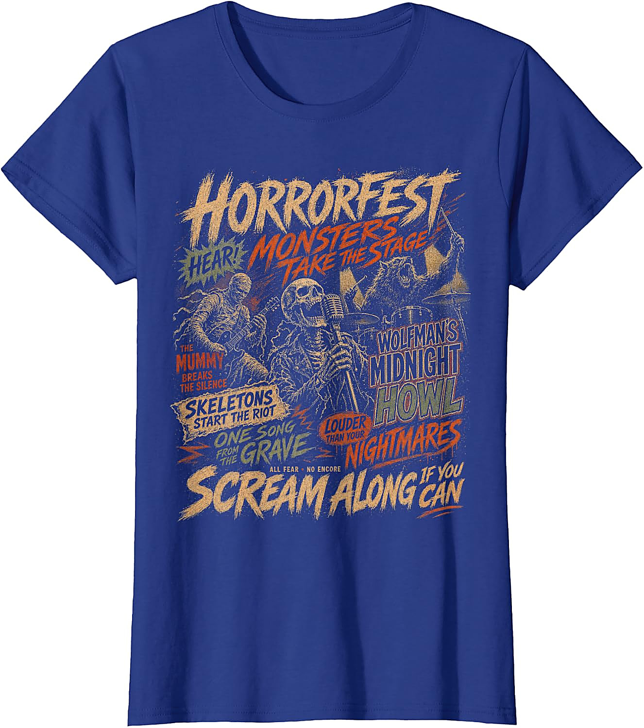 Vintage Horror Movie Monsters T-Shirt | Halloween Tee