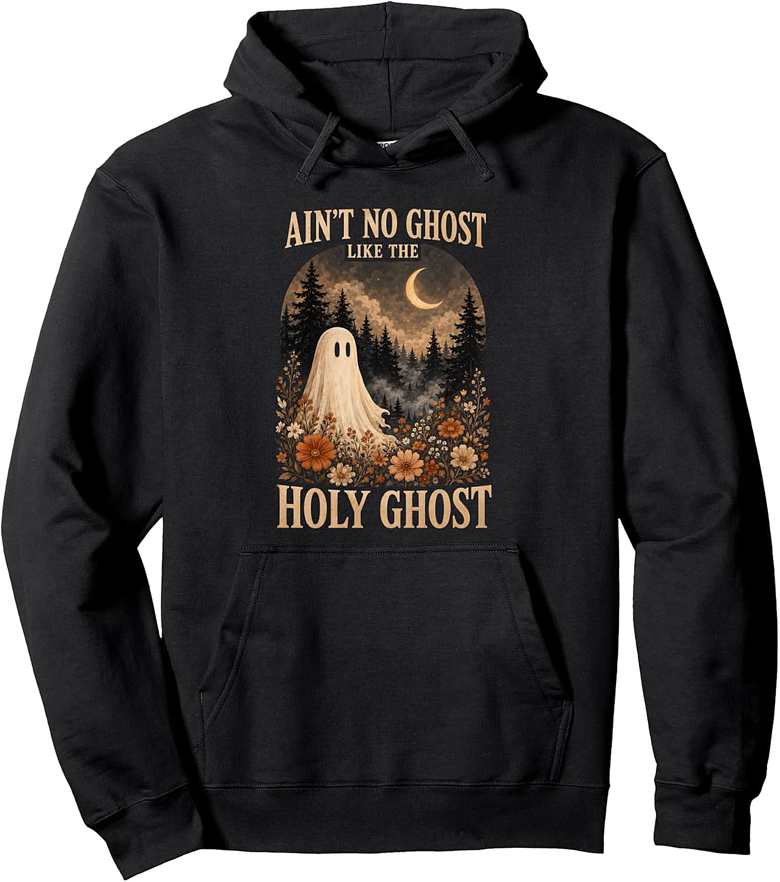 Holy Ghost Halloween Pullover Hoodie - Vintage Design