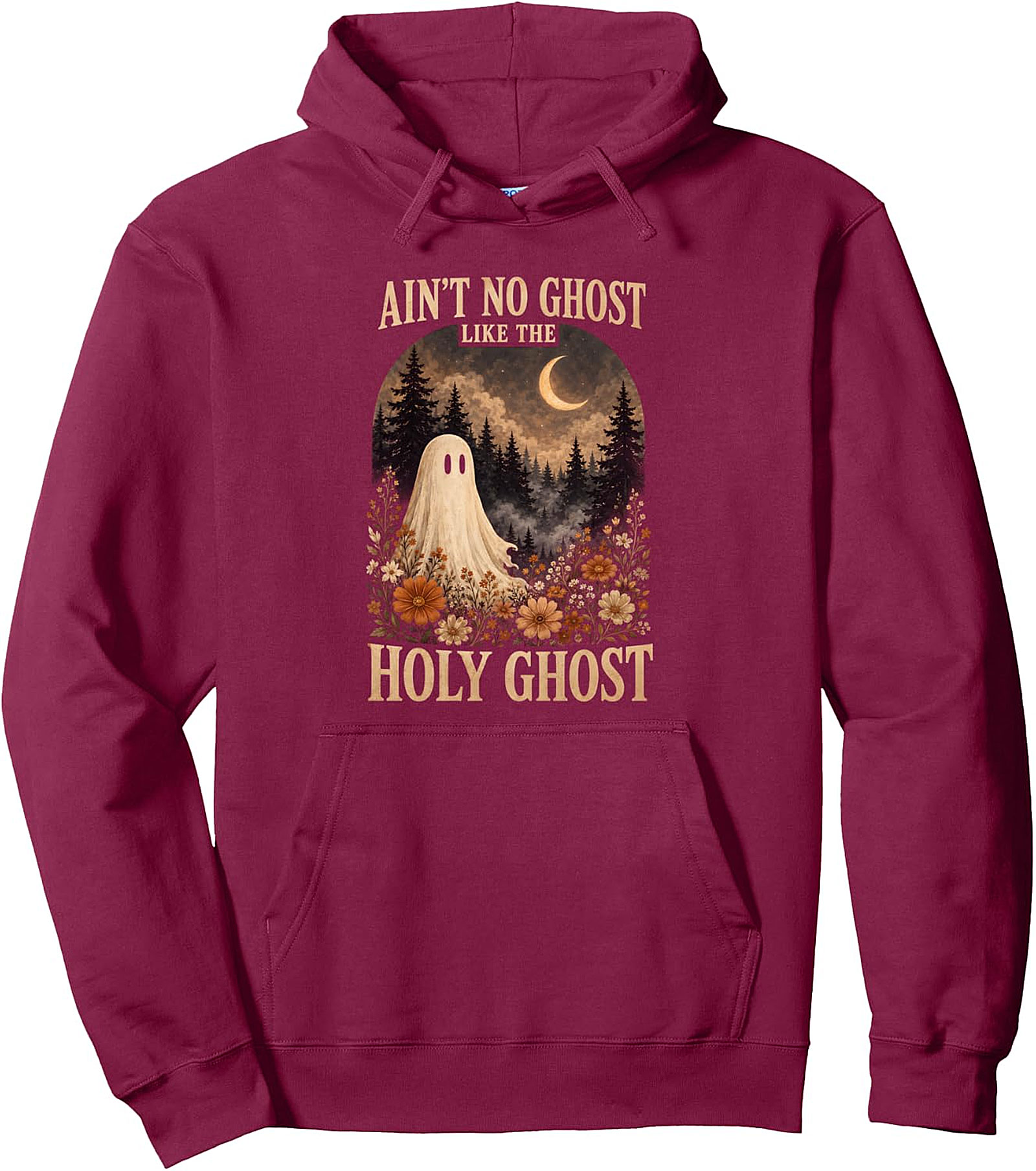 Holy Ghost Halloween Pullover Hoodie - Vintage Design