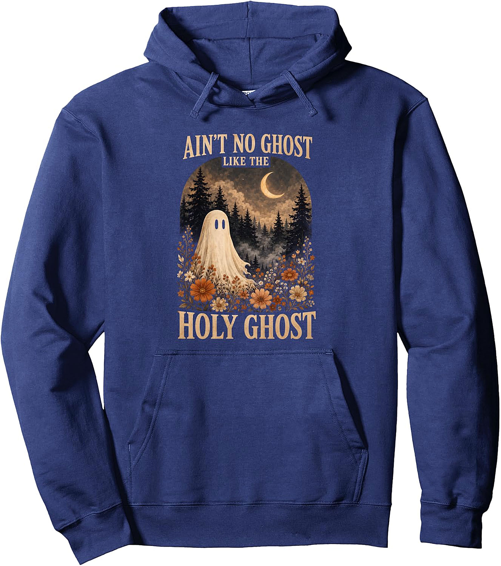 Holy Ghost Halloween Pullover Hoodie - Vintage Design