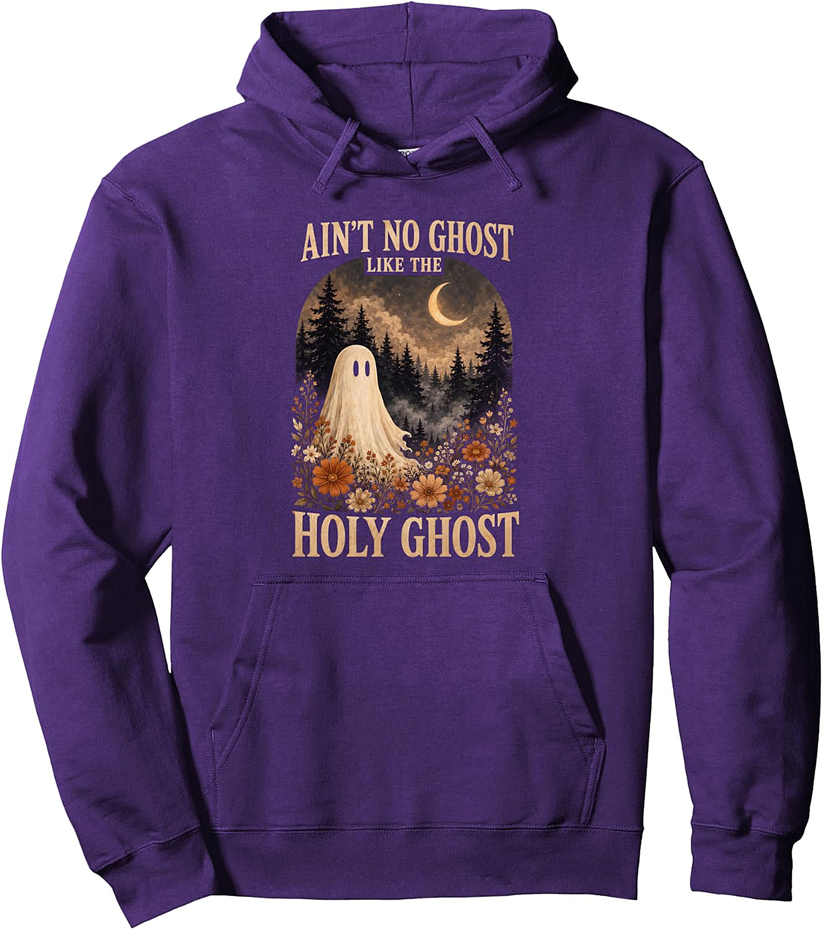 Holy Ghost Halloween Pullover Hoodie - Vintage Design