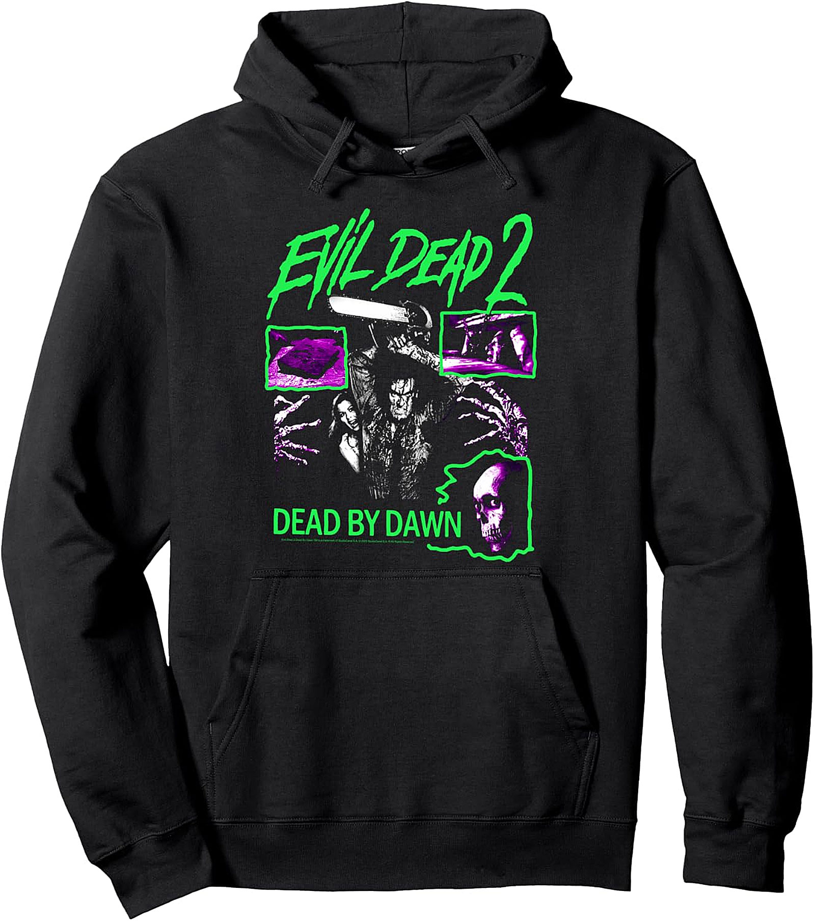 Evil Dead 2 Dead By Dawn Neon Horror Pullover Hoodie