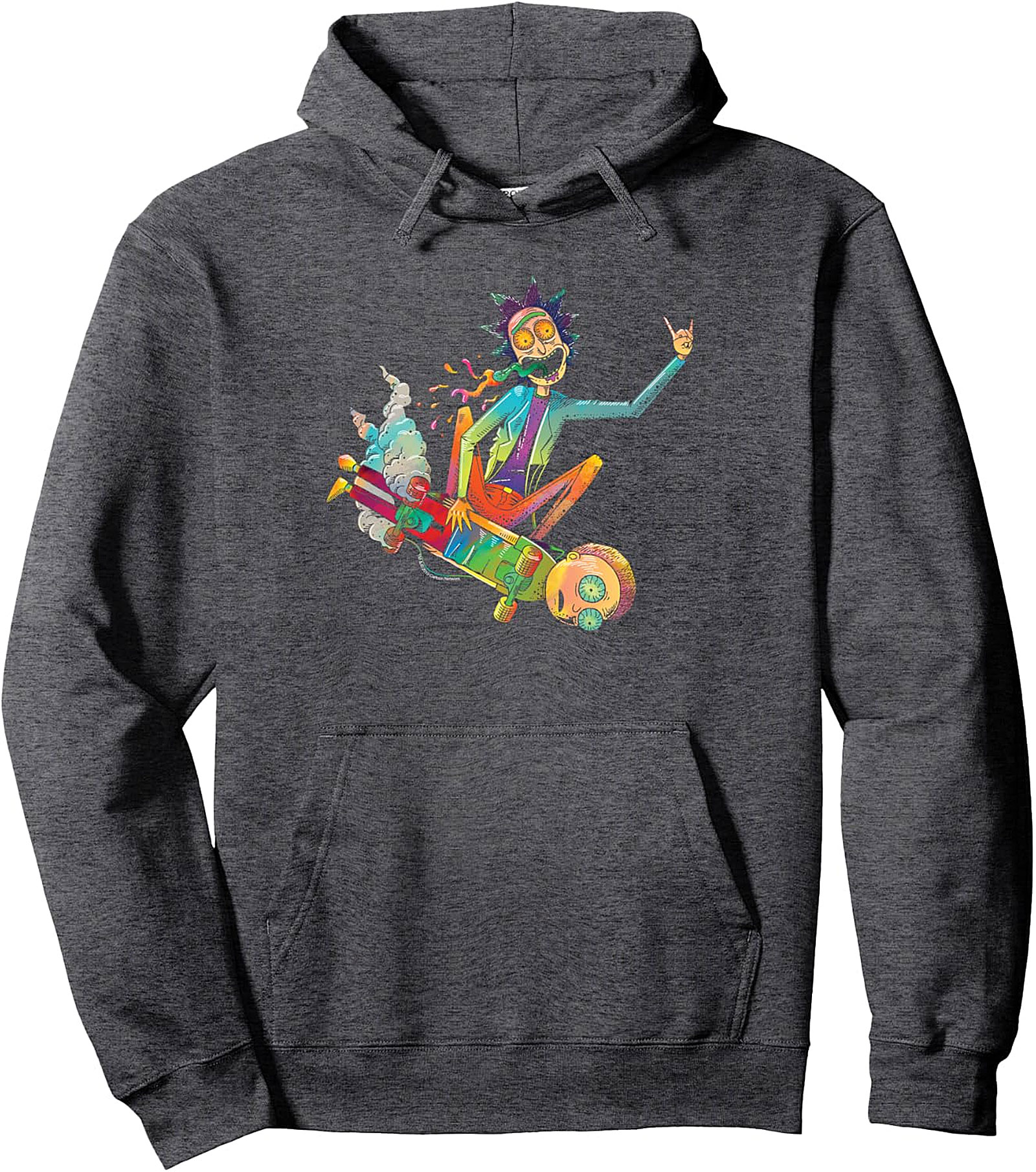 Rick and Morty Psychedelic Rick Hoodie | Pullover | Small