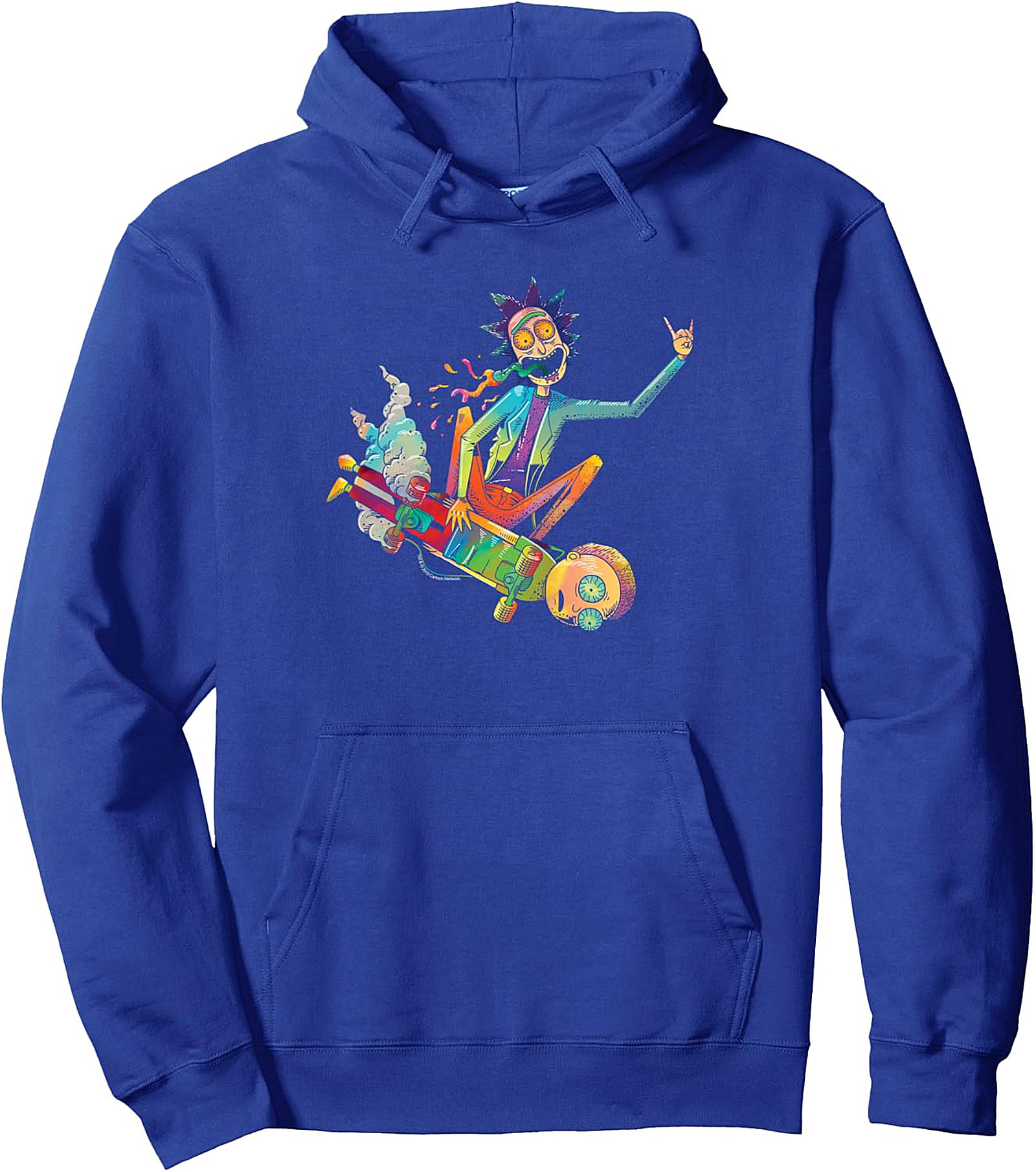Rick and Morty Psychedelic Rick Hoodie | Pullover | Small