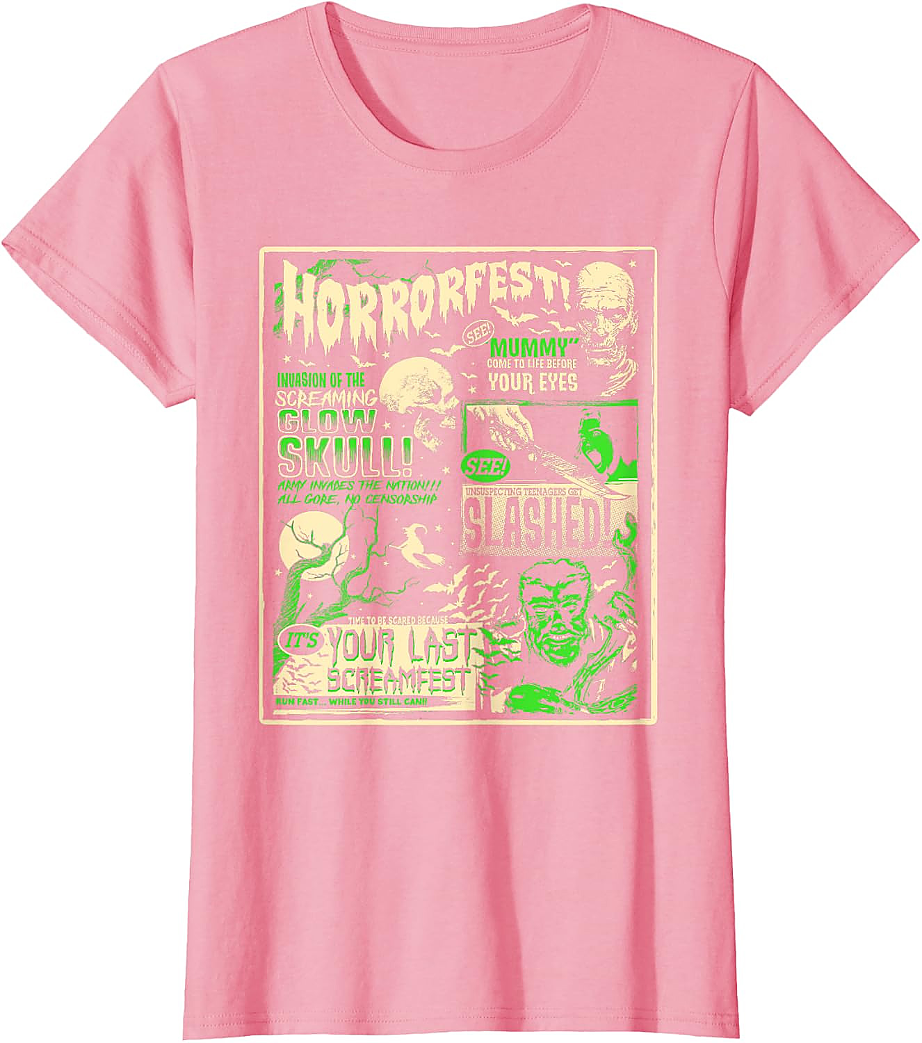 Vintage Horrorfest Halloween T-Shirt | Retro Movie Poster Tee