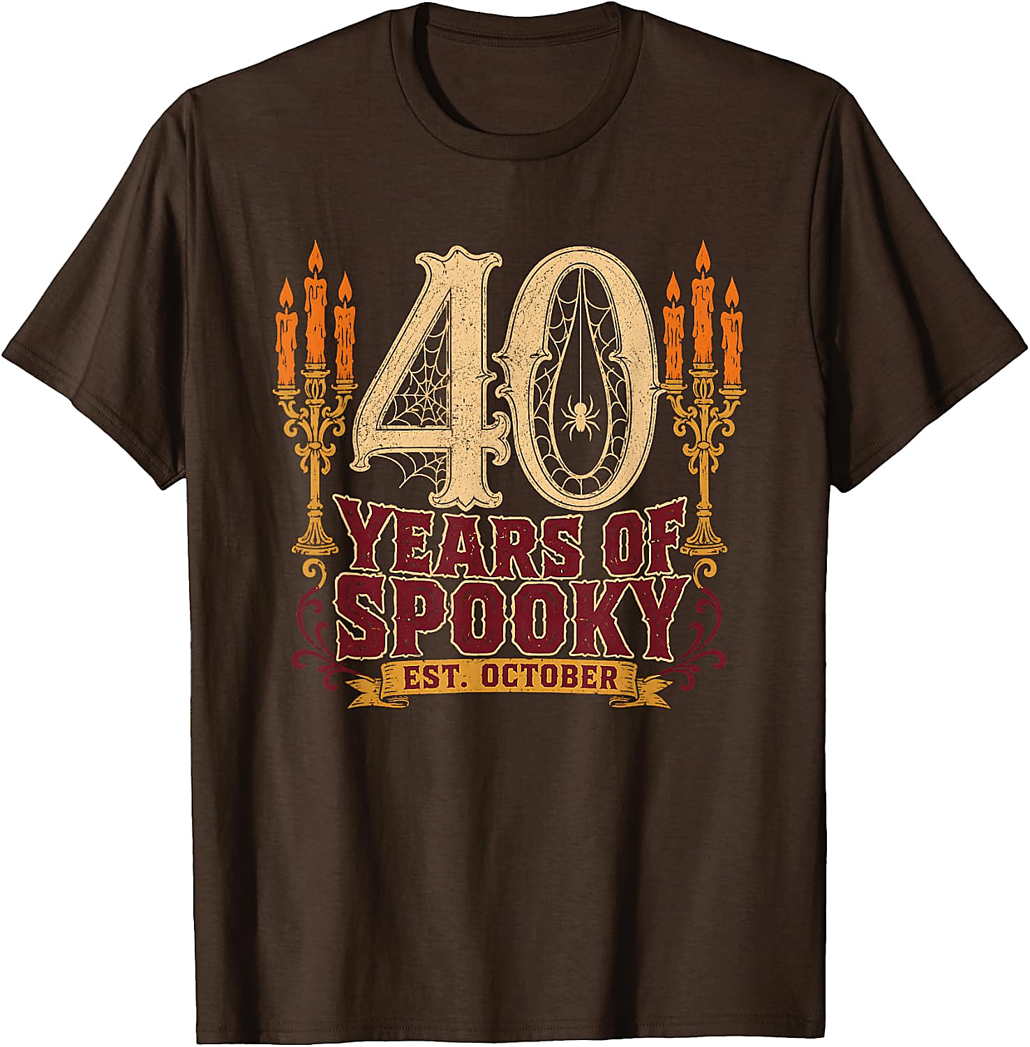 40 Years of Spooky Halloween 40th Birthday T-Shirt