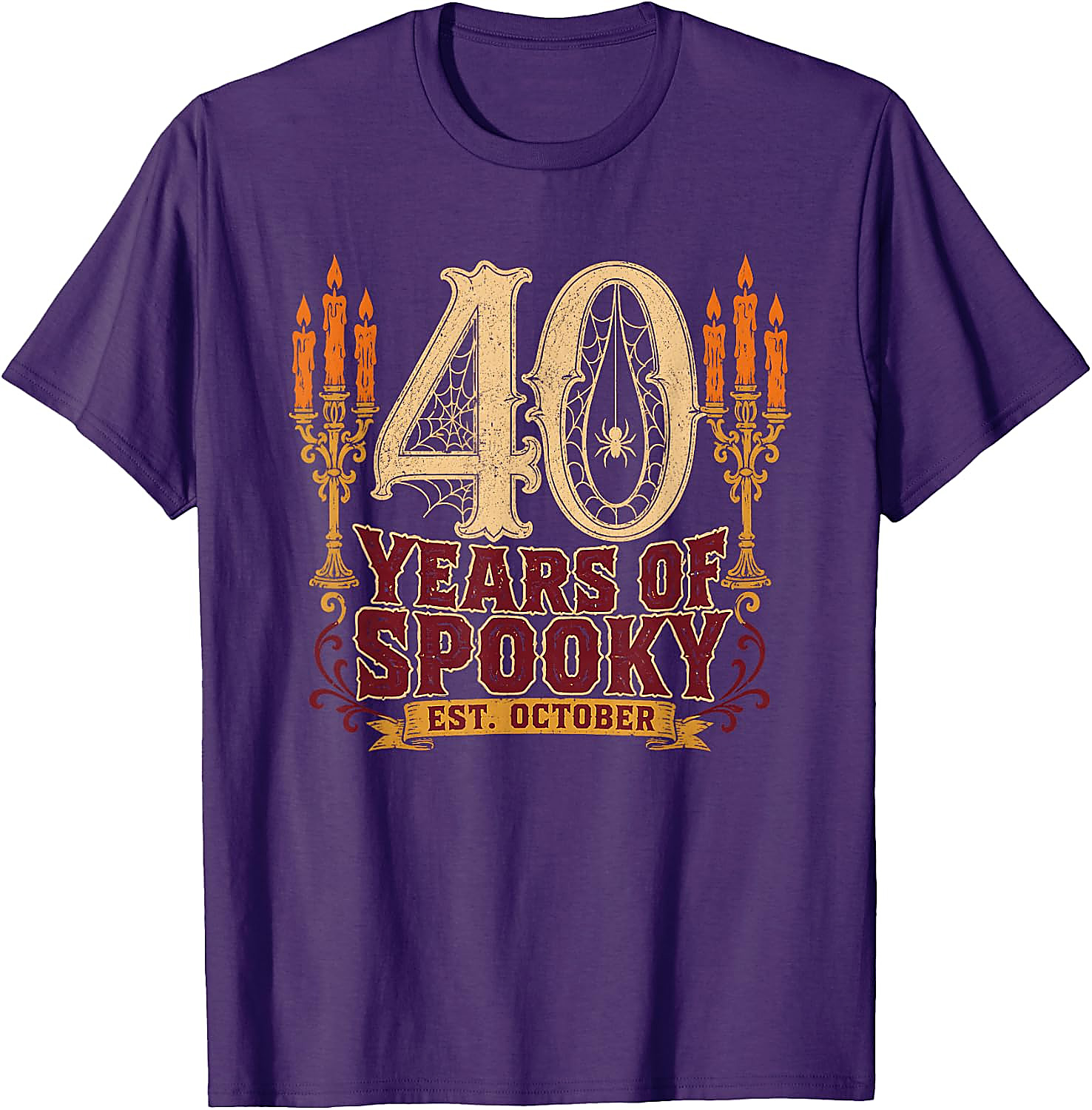 40 Years of Spooky Halloween 40th Birthday T-Shirt