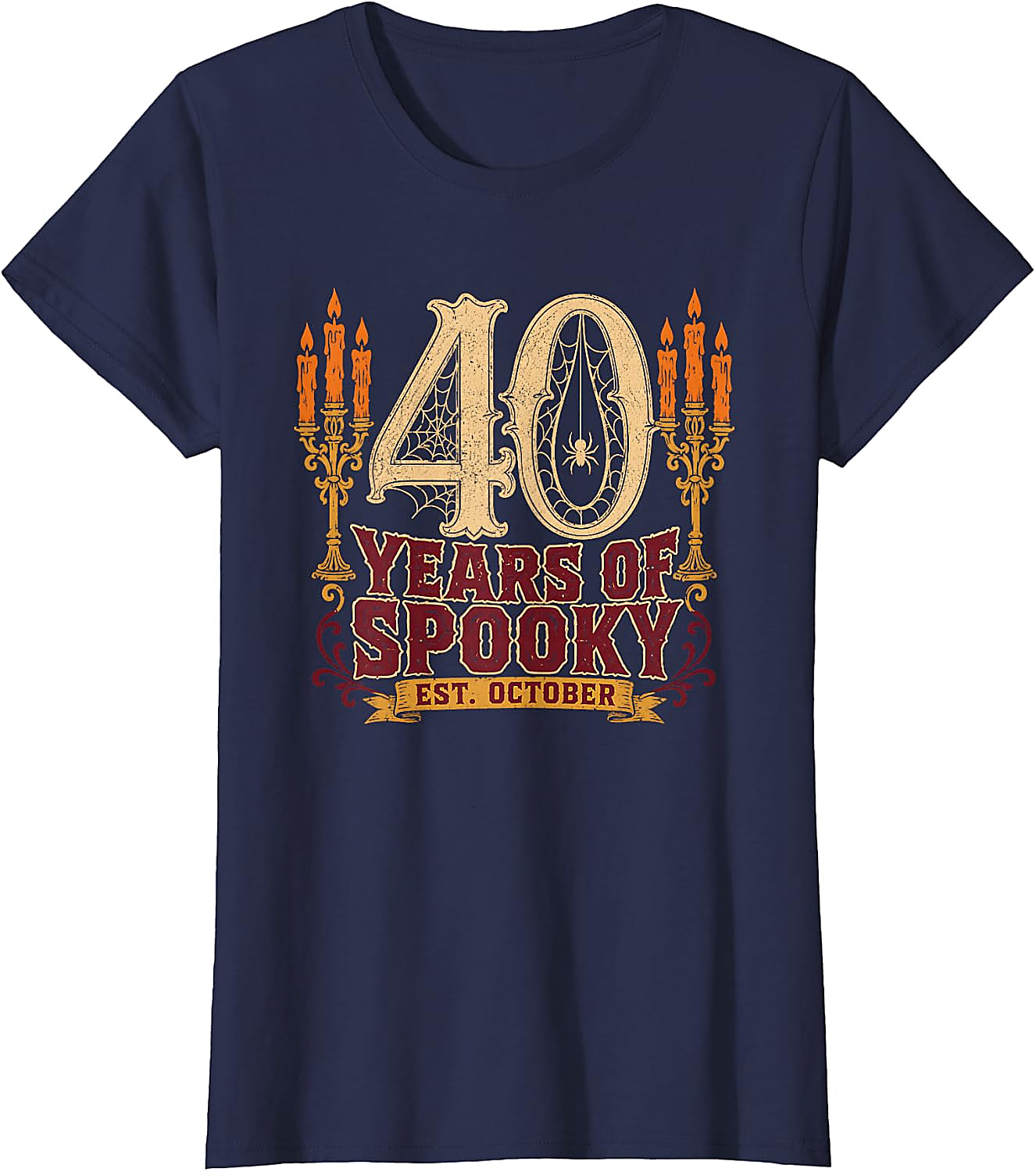 40 Years of Spooky Halloween 40th Birthday T-Shirt