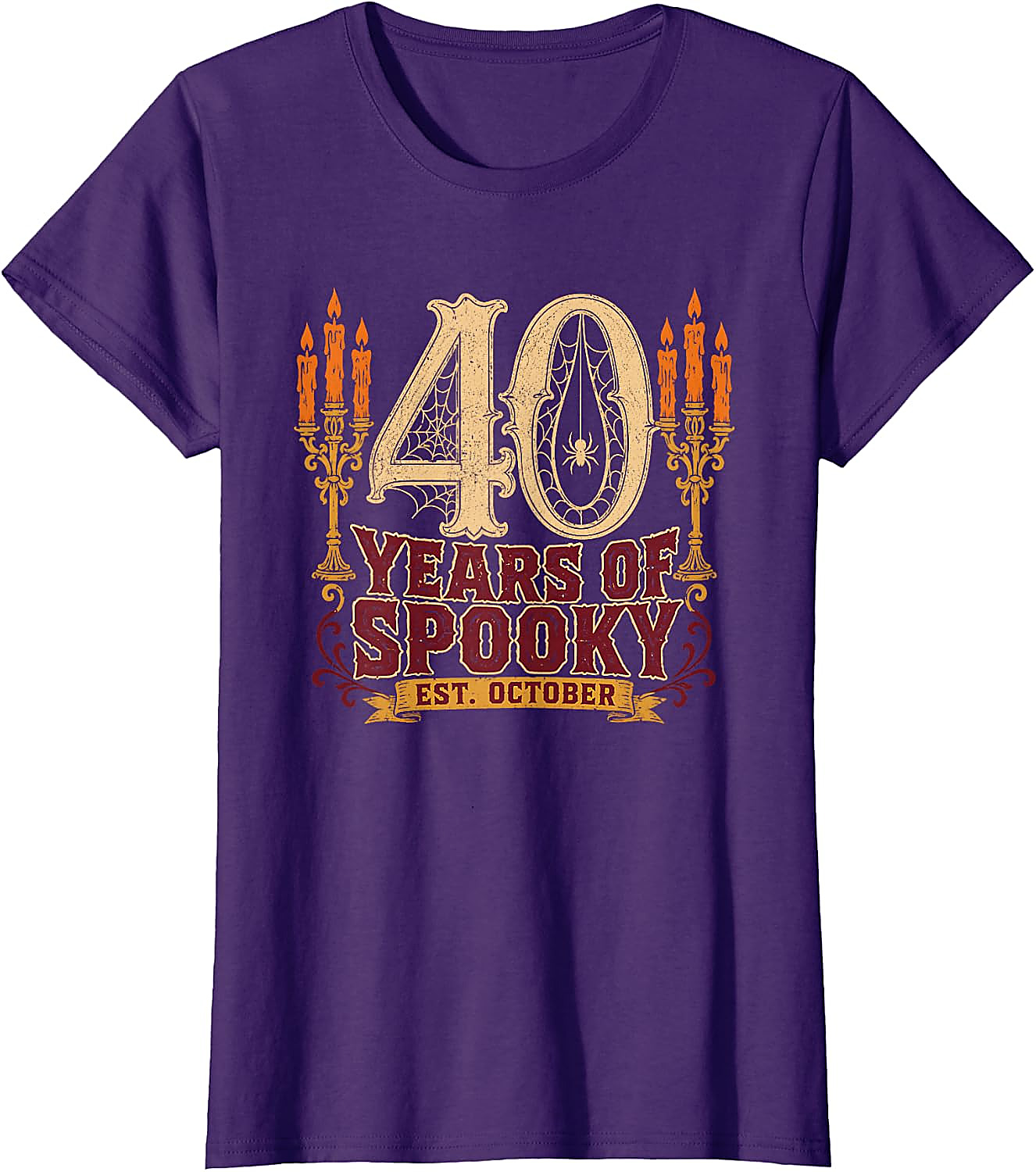 40 Years of Spooky Halloween 40th Birthday T-Shirt