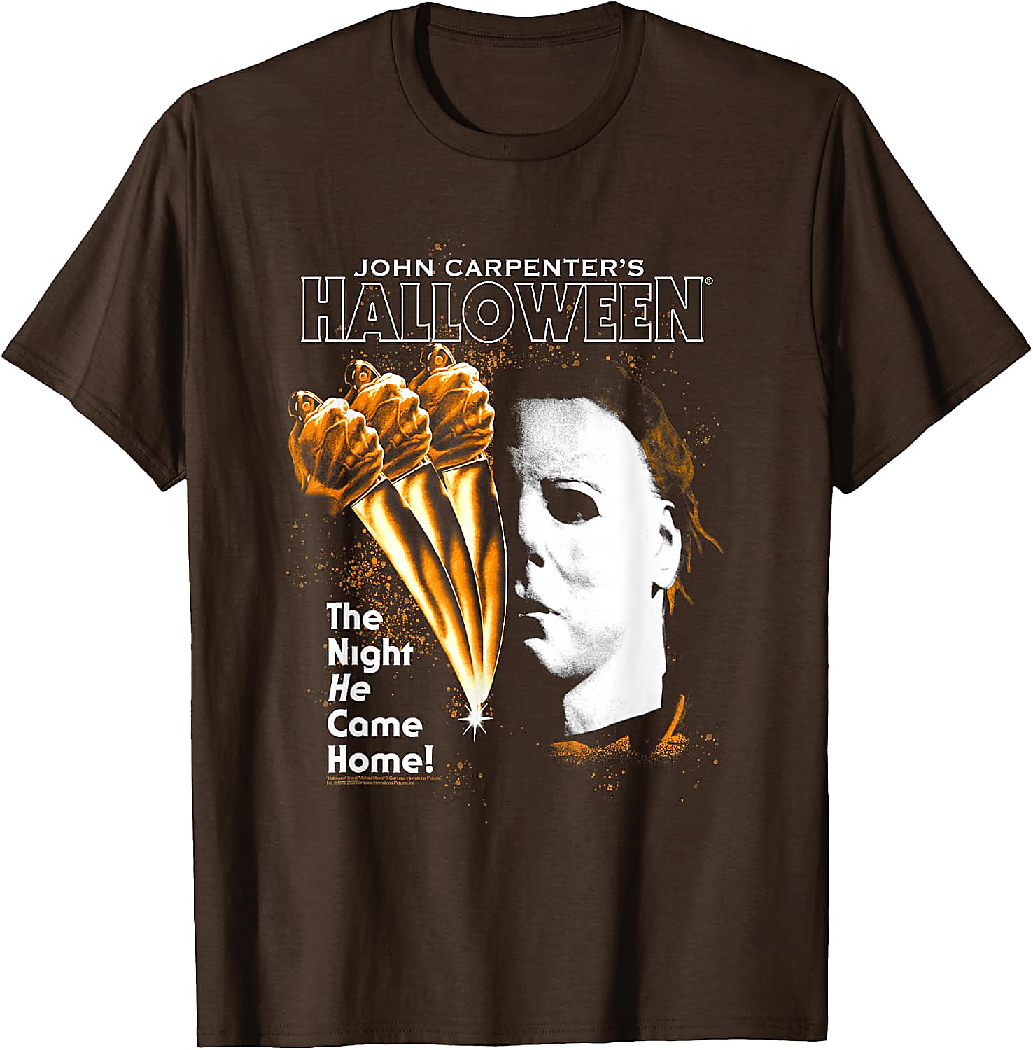 Halloween Moving Knife Poster T-Shirt | Michael Myers Tee