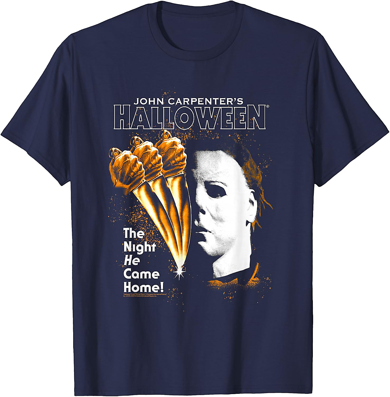 Halloween Moving Knife Poster T-Shirt | Michael Myers Tee