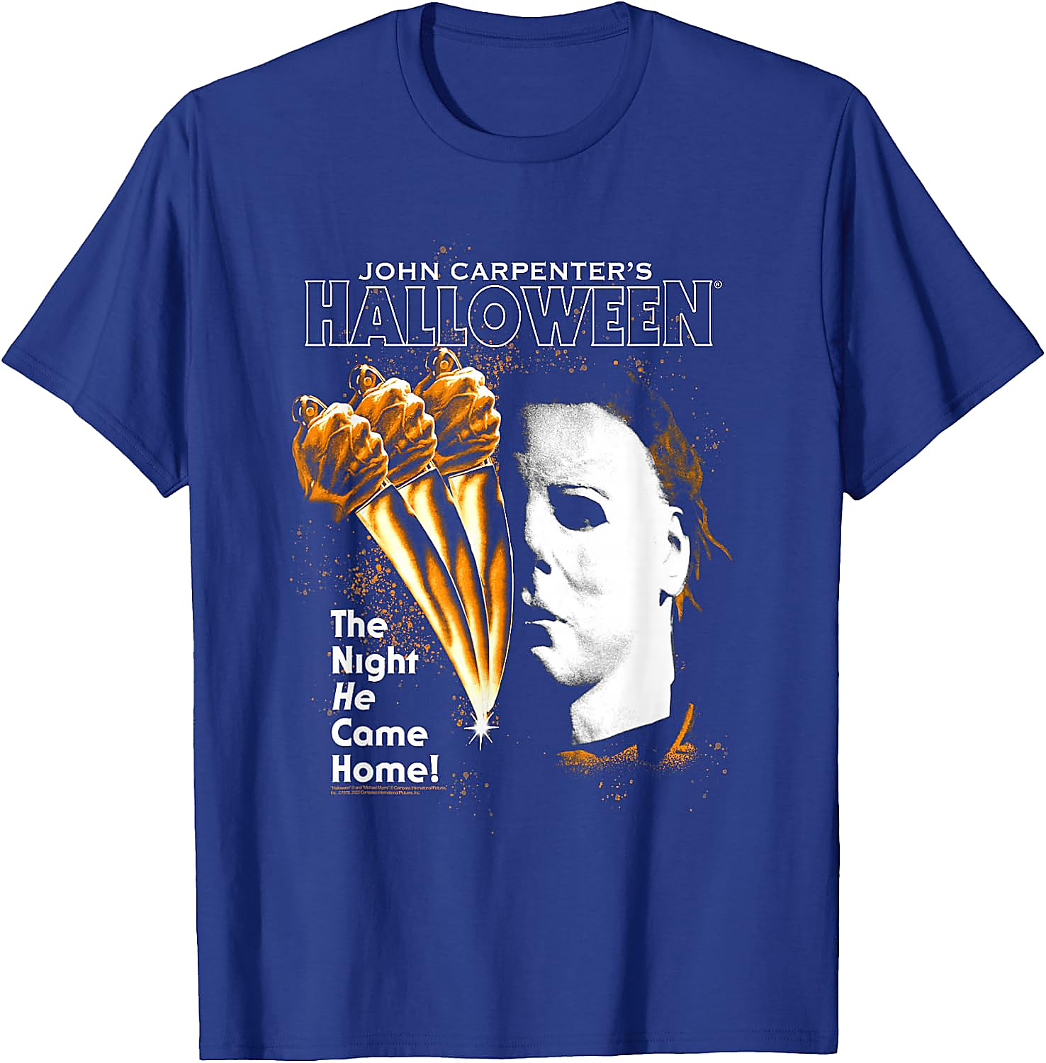 Halloween Moving Knife Poster T-Shirt | Michael Myers Tee