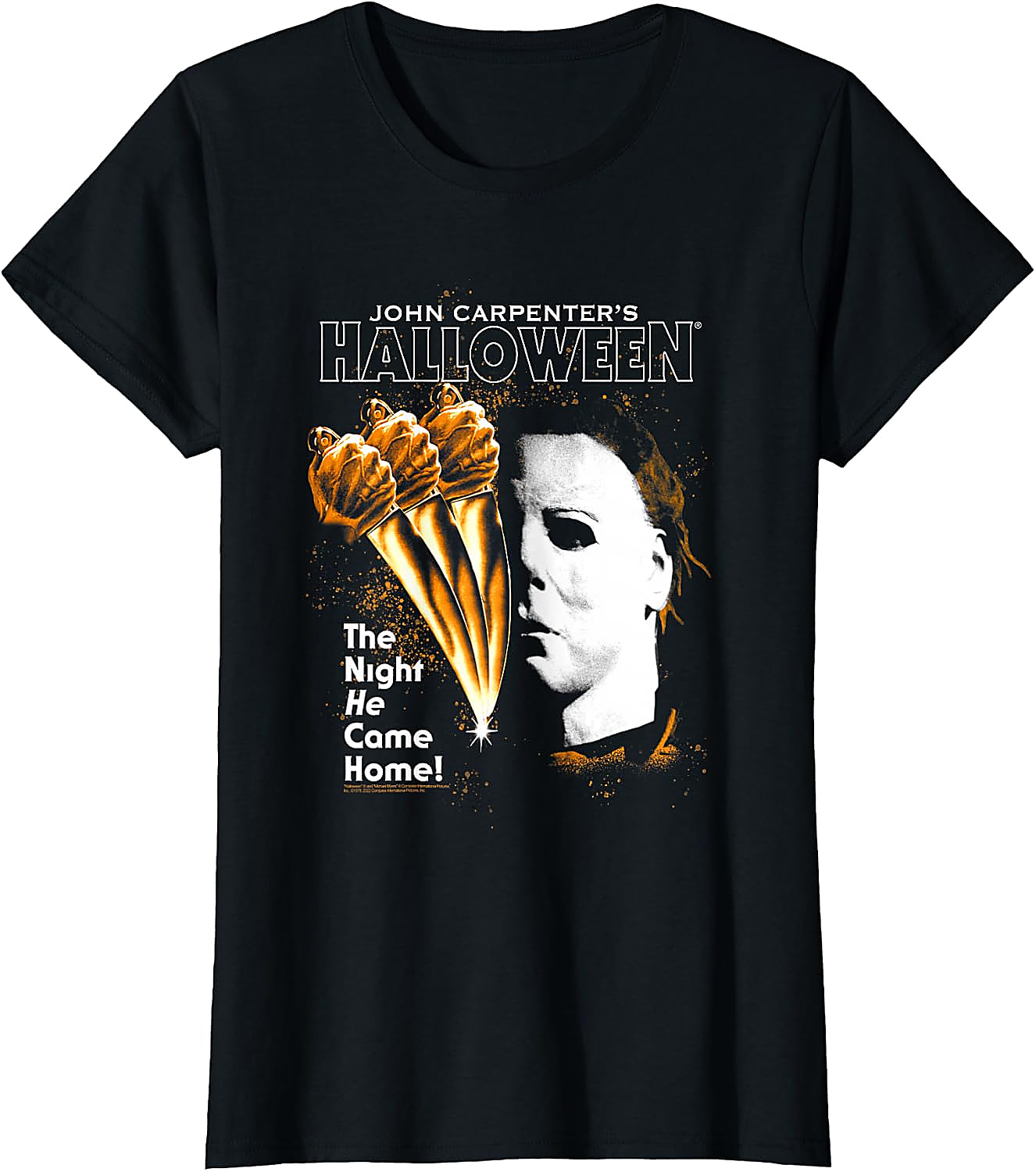 Halloween Moving Knife Poster T-Shirt | Michael Myers Tee