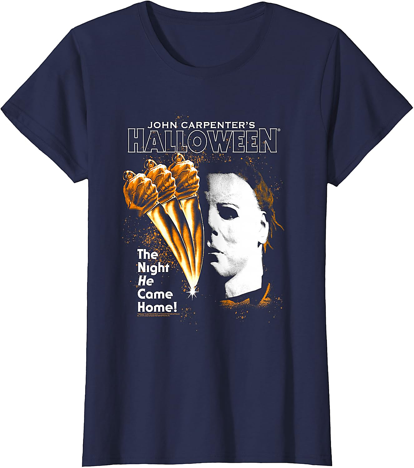 Halloween Moving Knife Poster T-Shirt | Michael Myers Tee