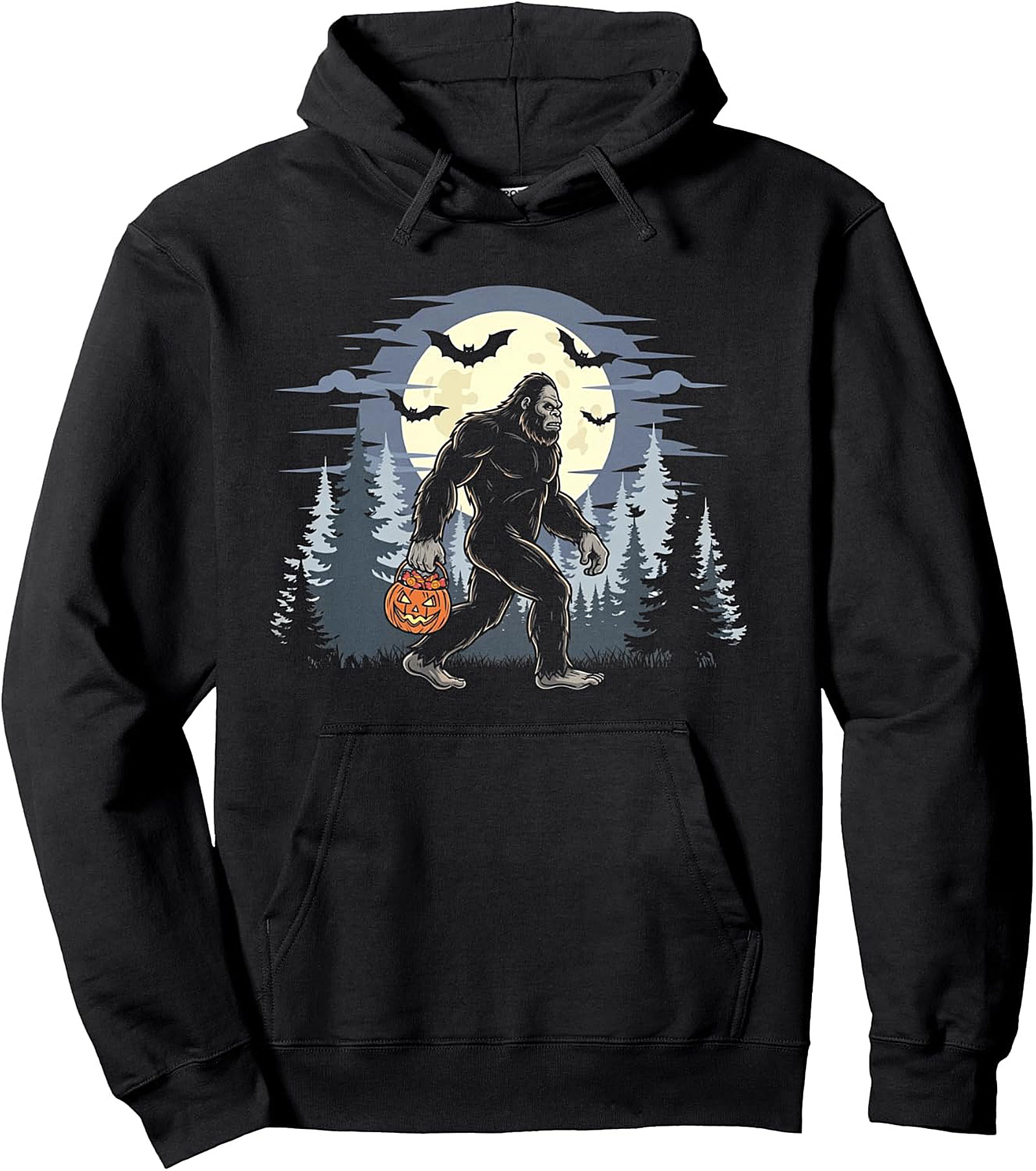 Bigfoot Sasquatch Halloween Pullover Hoodie | Cozy & Spooky