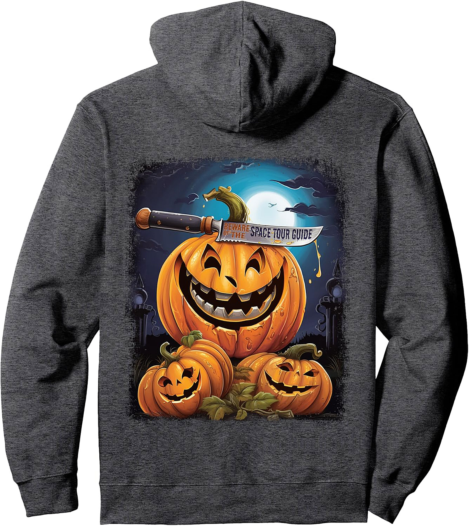 Space Tour Guide Funny Halloween Spooky Pullover Hoodie