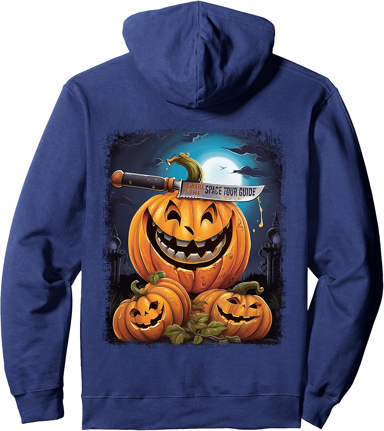 Space Tour Guide Funny Halloween Spooky Pullover Hoodie