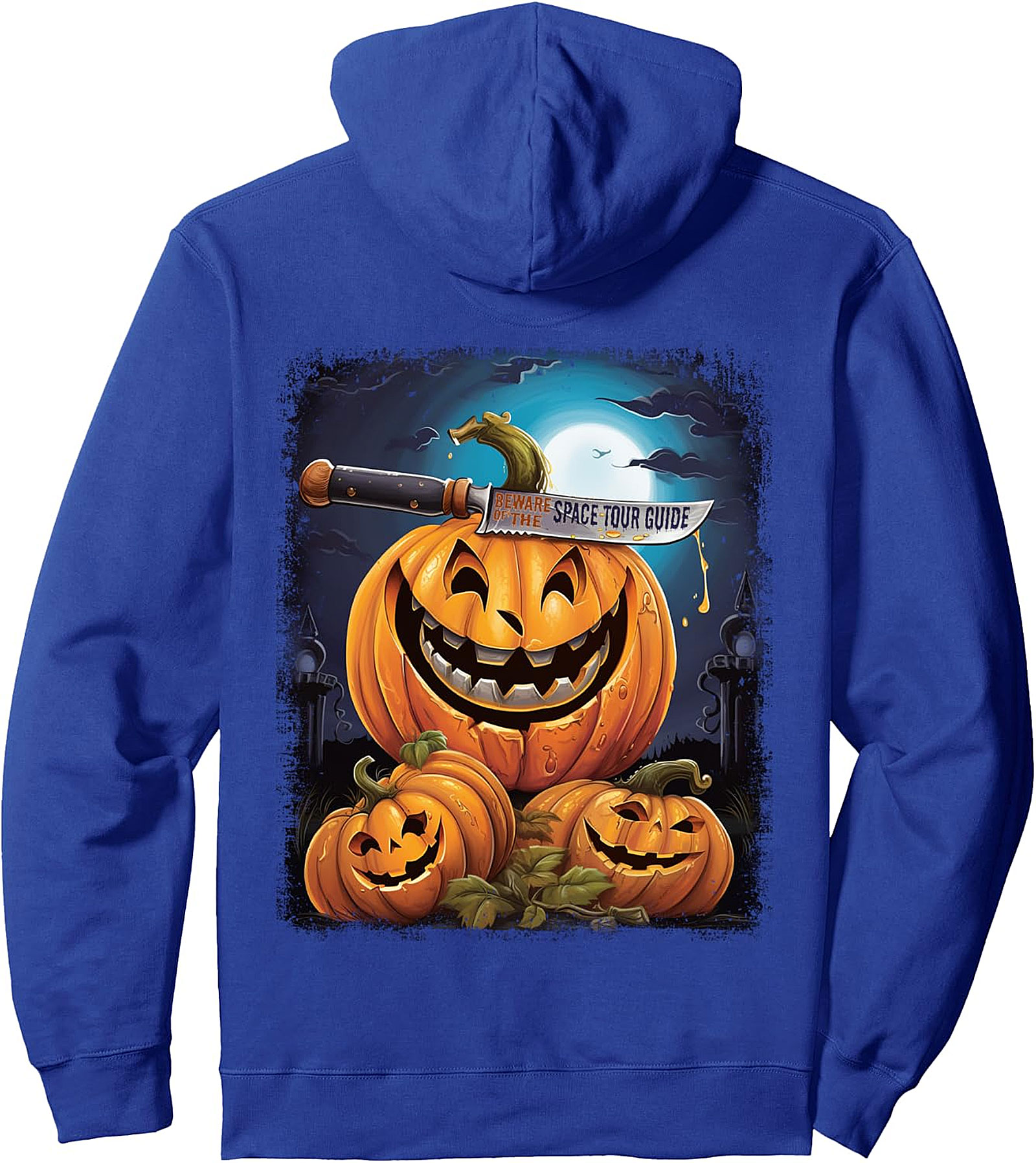 Space Tour Guide Funny Halloween Spooky Pullover Hoodie