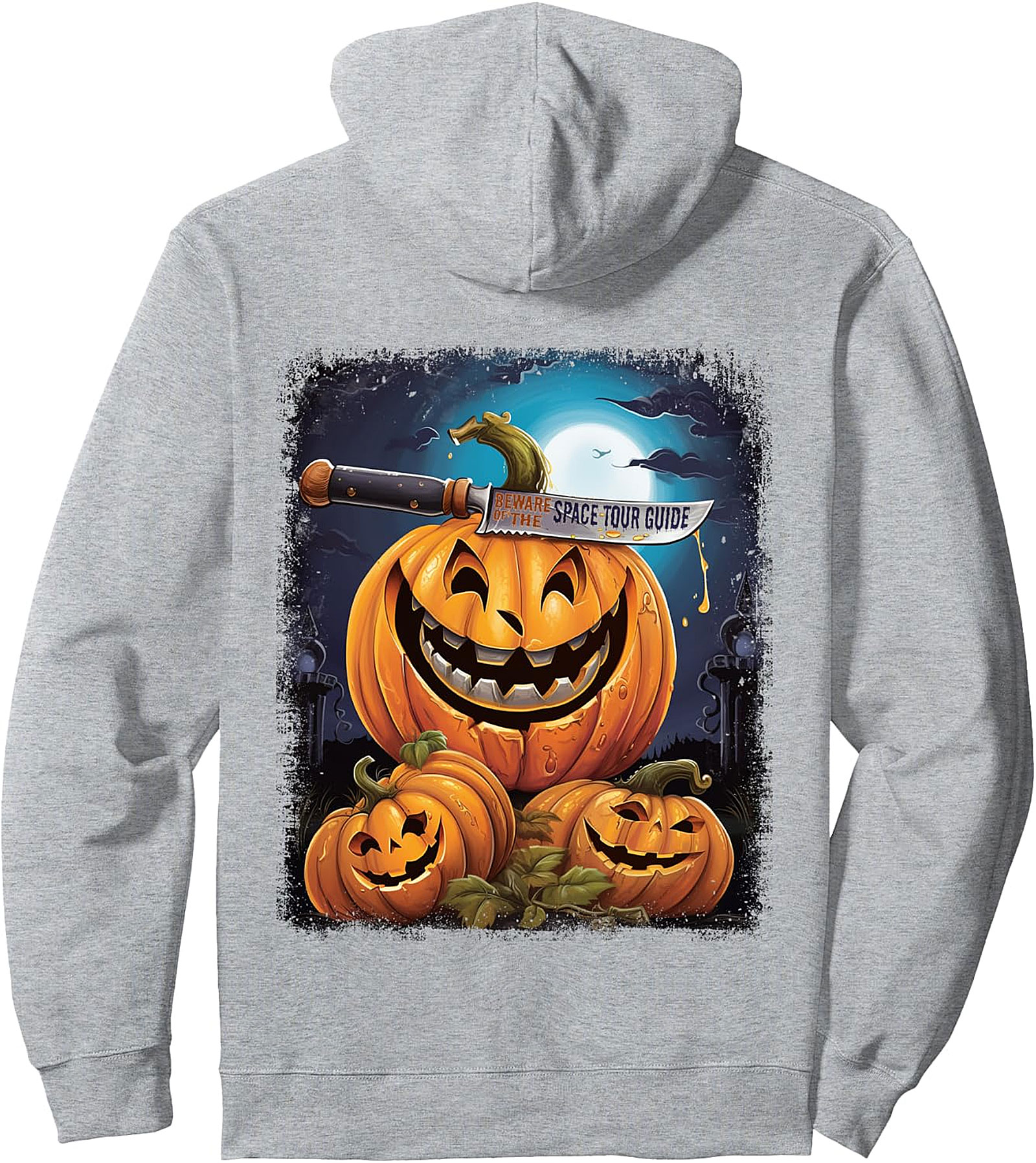 Space Tour Guide Funny Halloween Spooky Pullover Hoodie