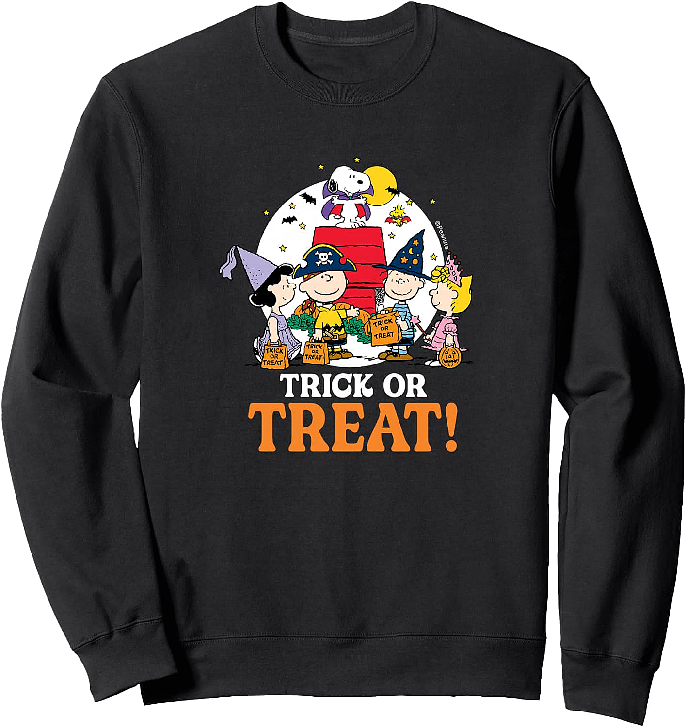 Peanuts Halloween Trick Or Treat Sweatshirt Cozy Fun