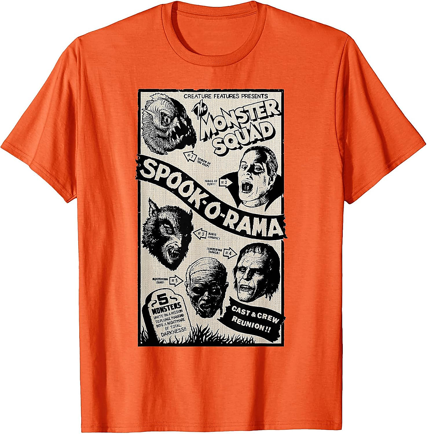 Vintage Monster Squad Horror T-Shirt | Spook-O-Rama Tee