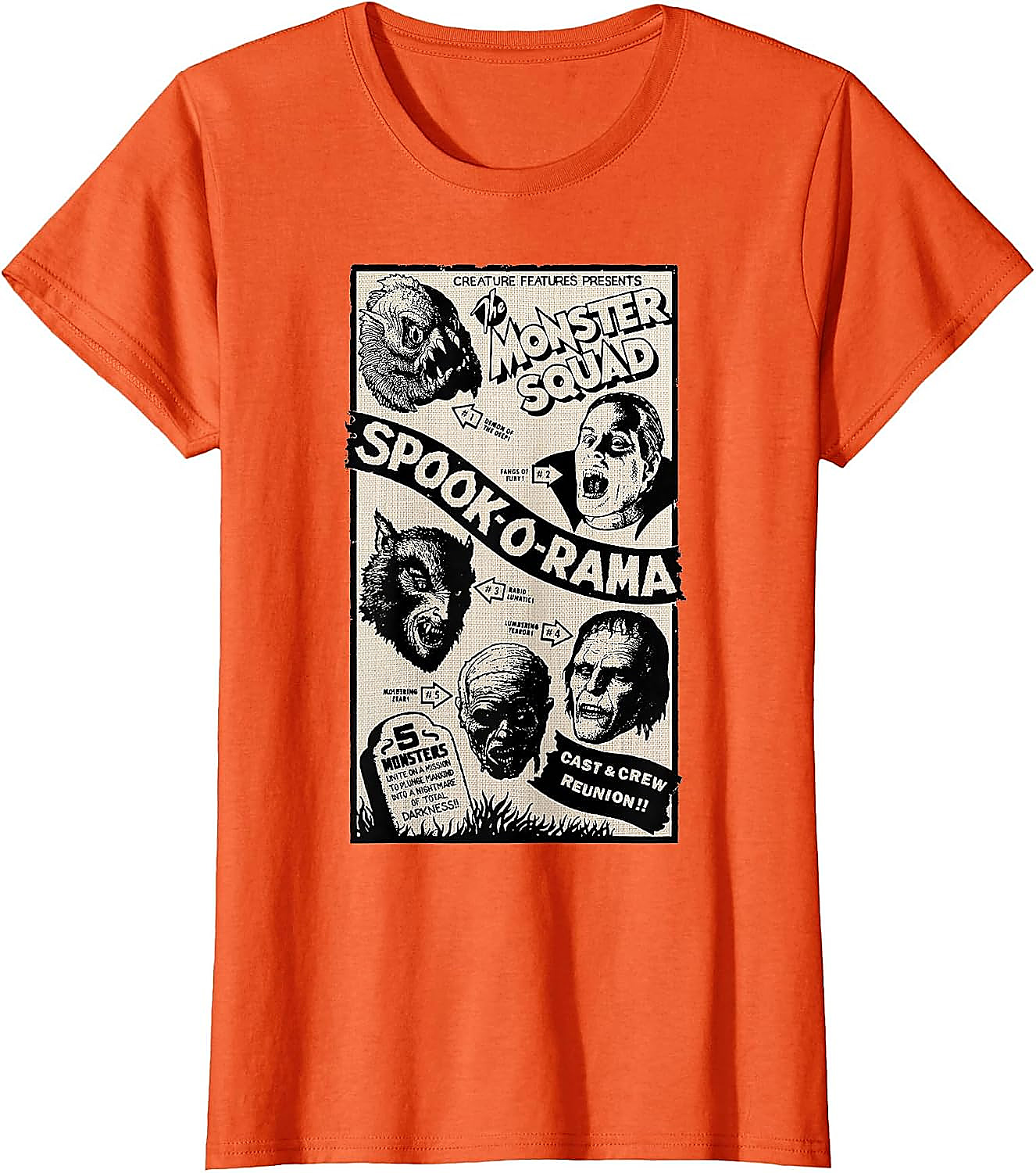 Vintage Monster Squad Horror T-Shirt | Spook-O-Rama Tee