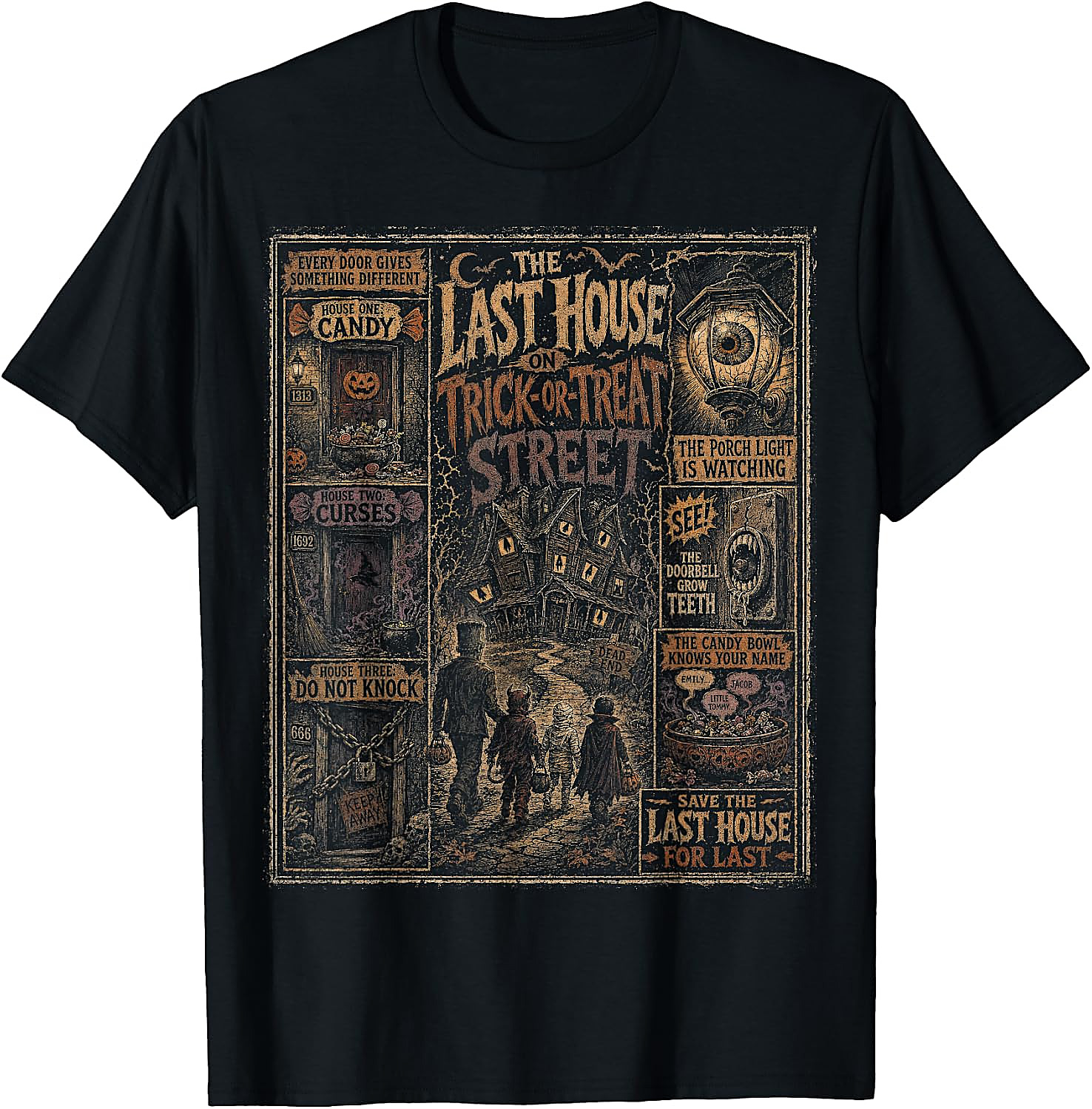 Vintage Halloween Poster Shirt | Spooky Trick or Treat Tee
