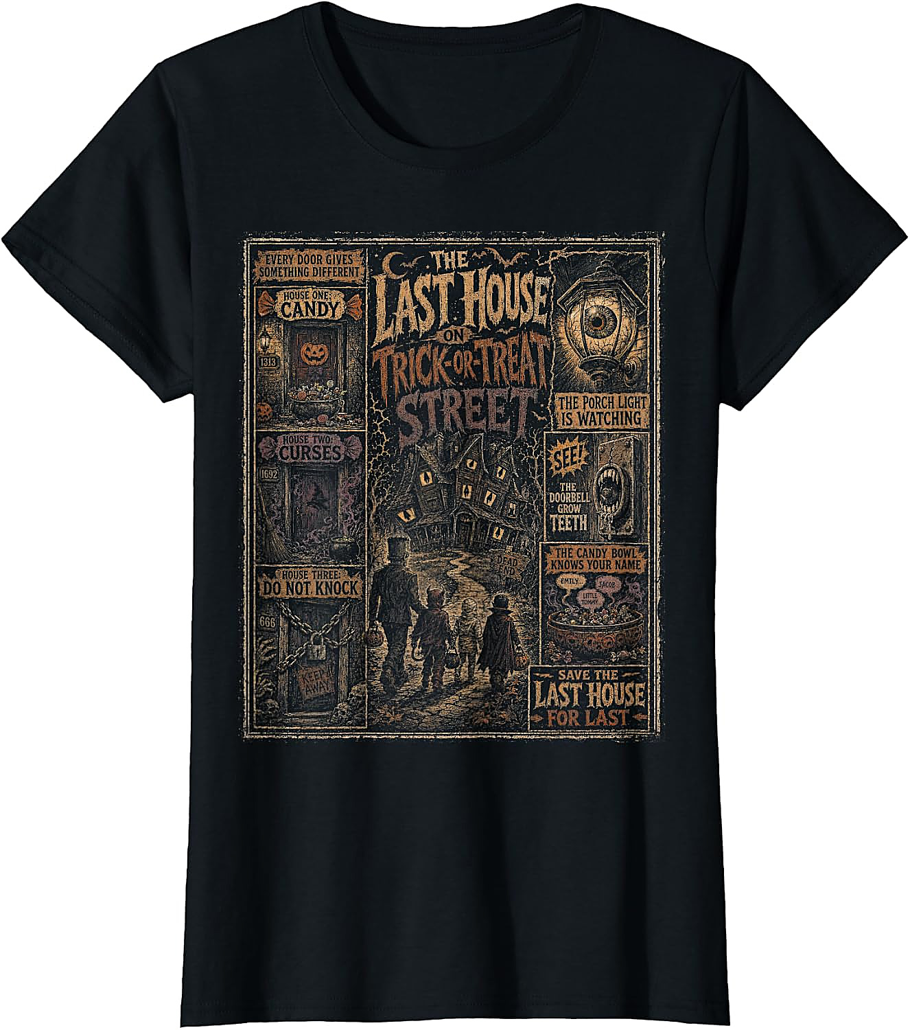 Vintage Halloween Poster Shirt | Spooky Trick or Treat Tee