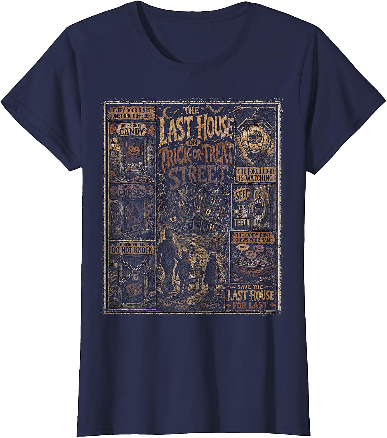 Vintage Halloween Poster Shirt | Spooky Trick or Treat Tee