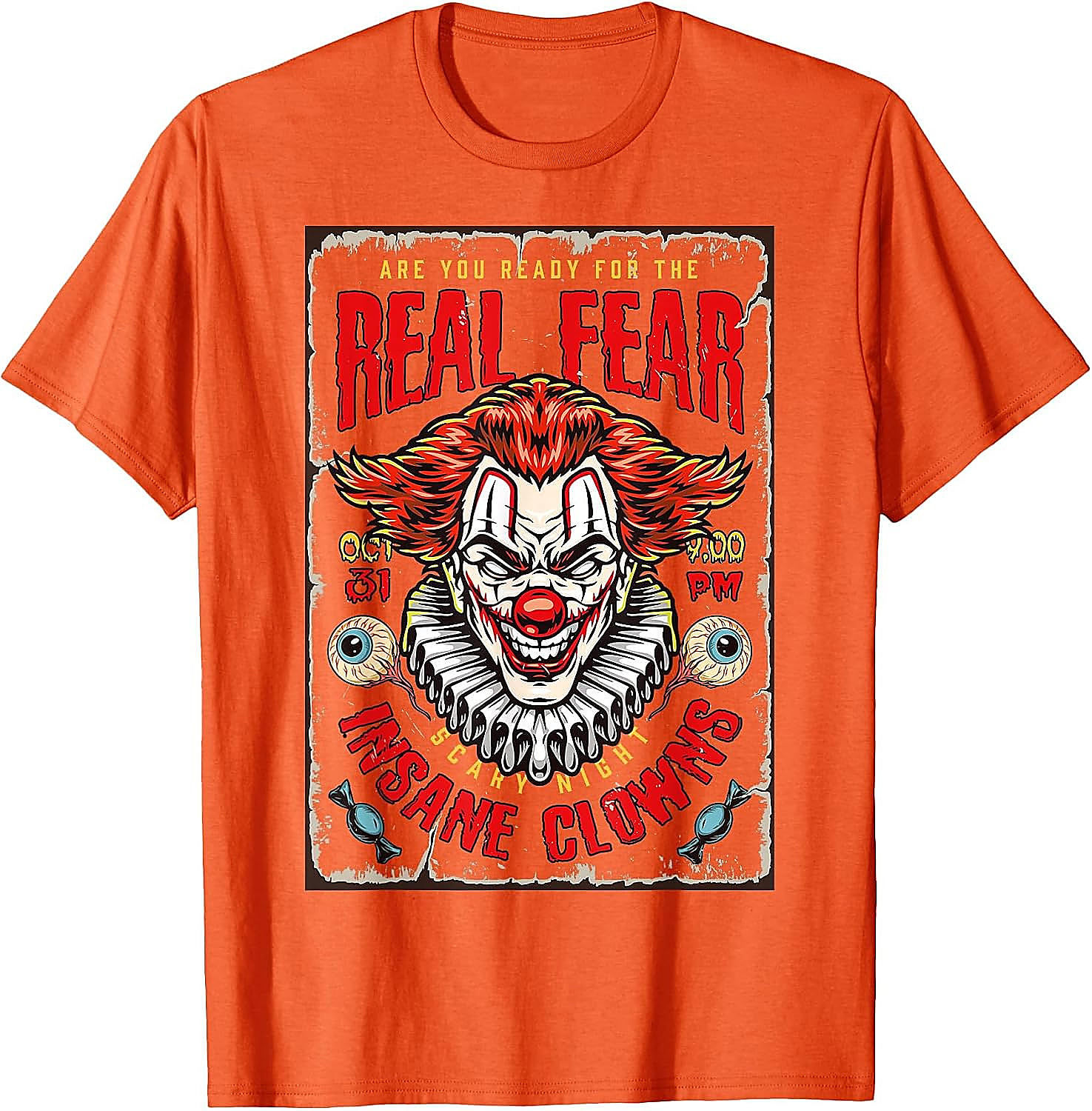 Scary Clown Halloween T-Shirt | Vintage Horror Poster Tee