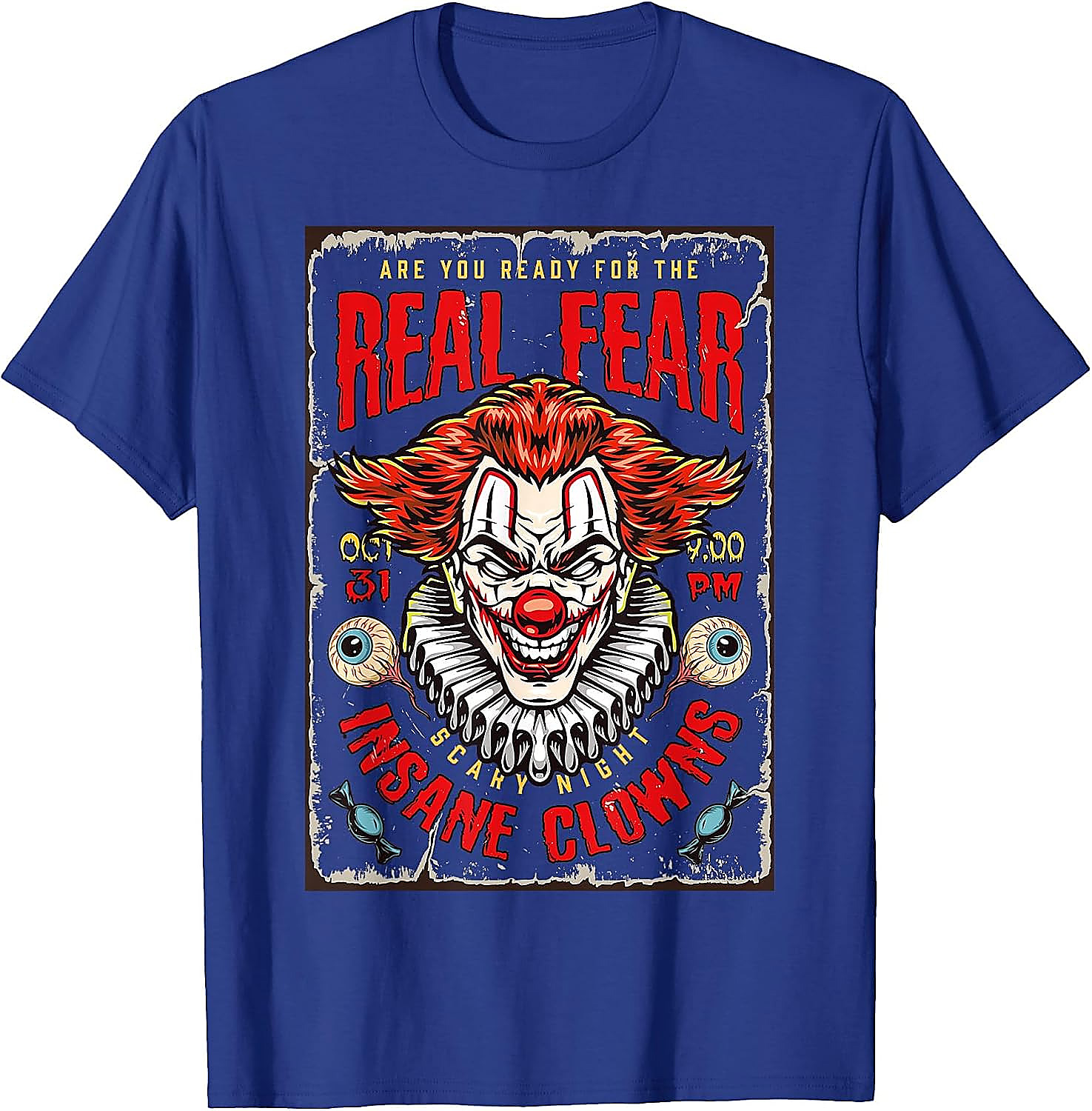Scary Clown Halloween T-Shirt | Vintage Horror Poster Tee