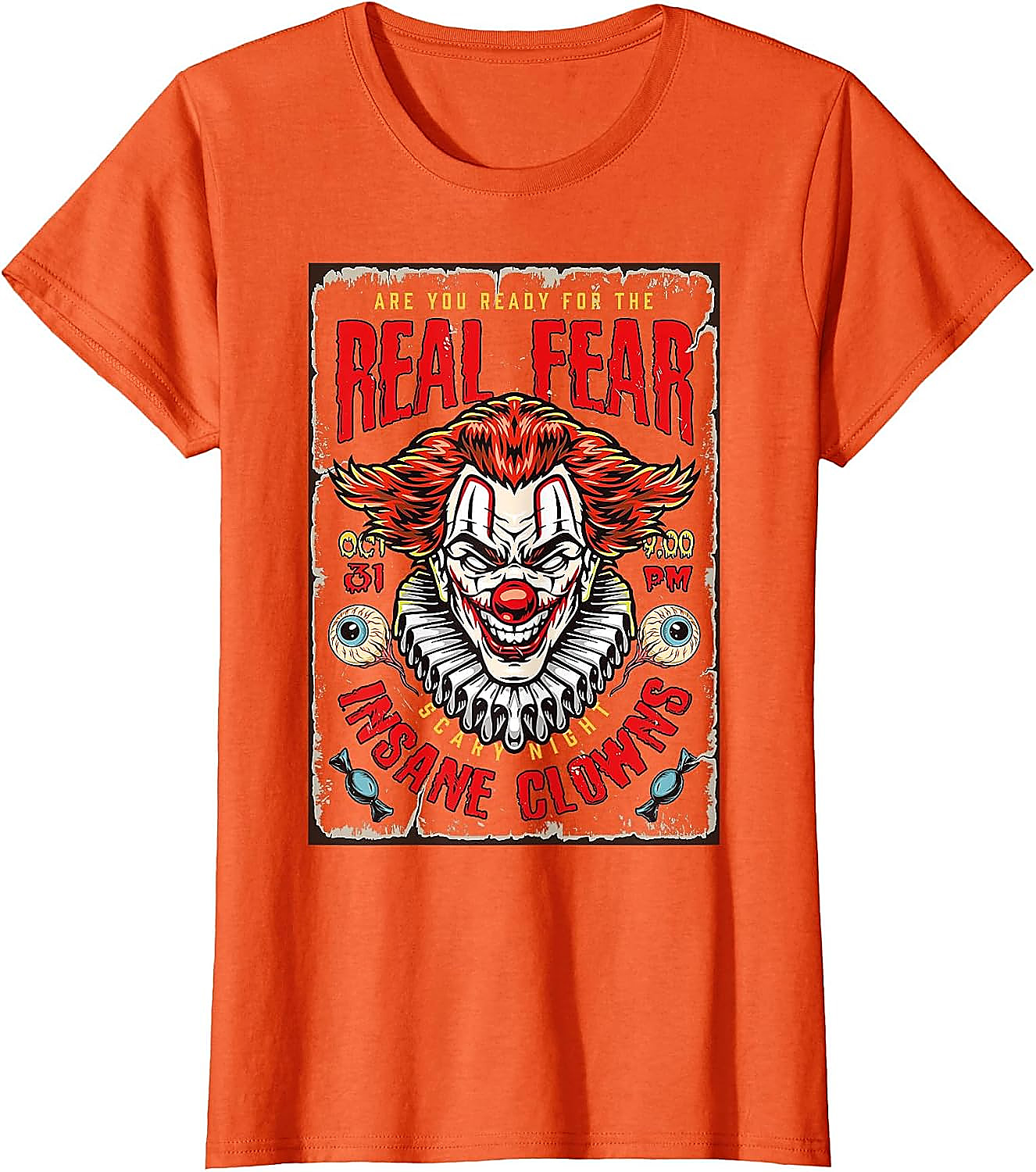 Scary Clown Halloween T-Shirt | Vintage Horror Poster Tee