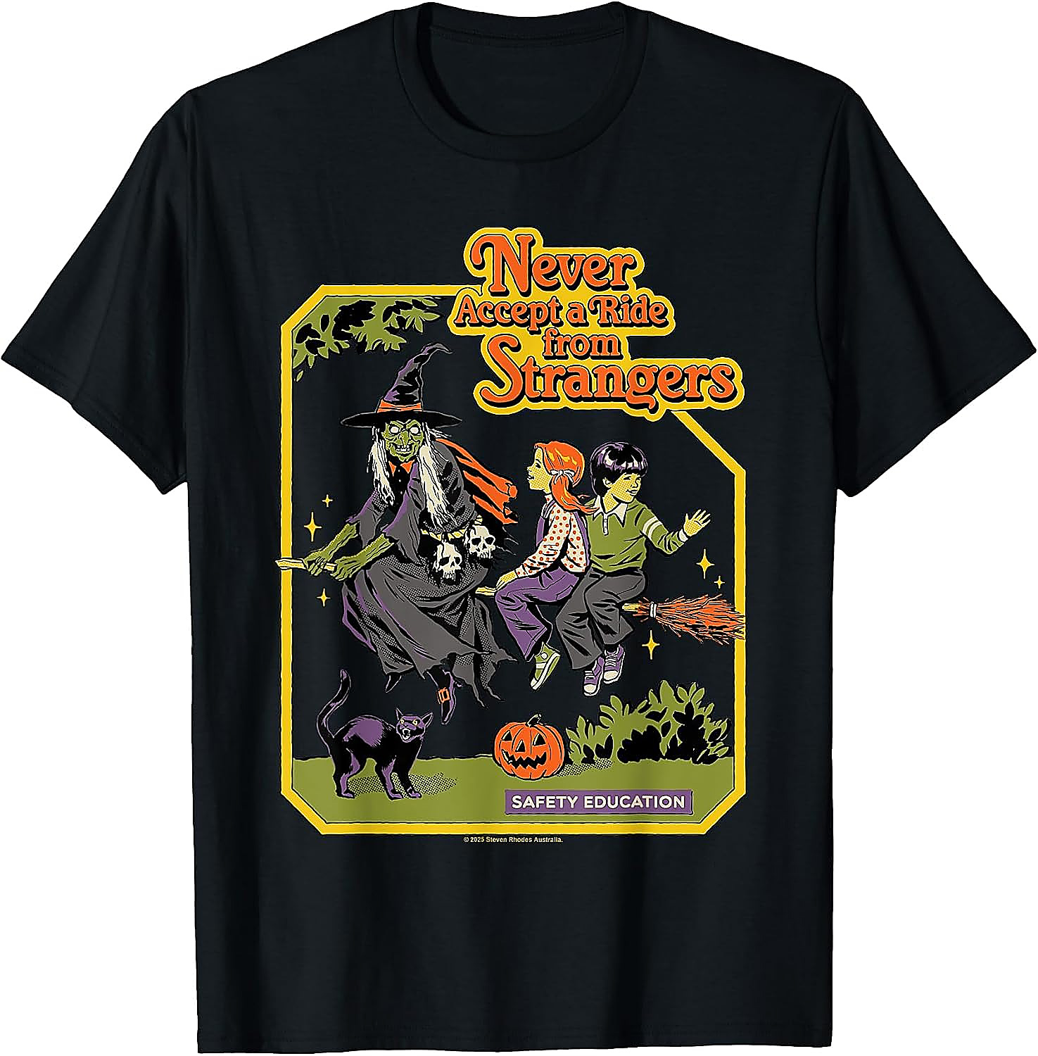 A Ride Witches Halloween Sarcastic Retro Funny T-Shirt