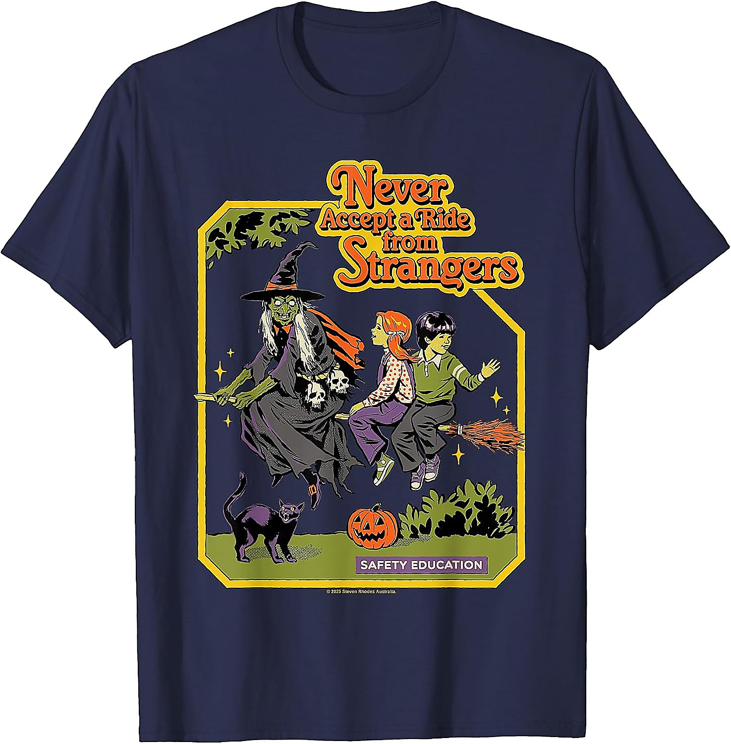 A Ride Witches Halloween Sarcastic Retro Funny T-Shirt