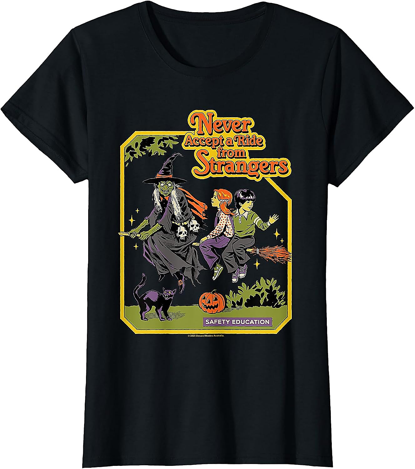A Ride Witches Halloween Sarcastic Retro Funny T-Shirt