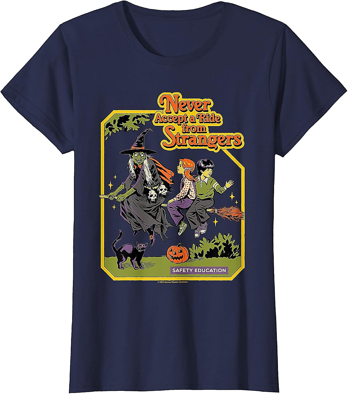 A Ride Witches Halloween Sarcastic Retro Funny T-Shirt