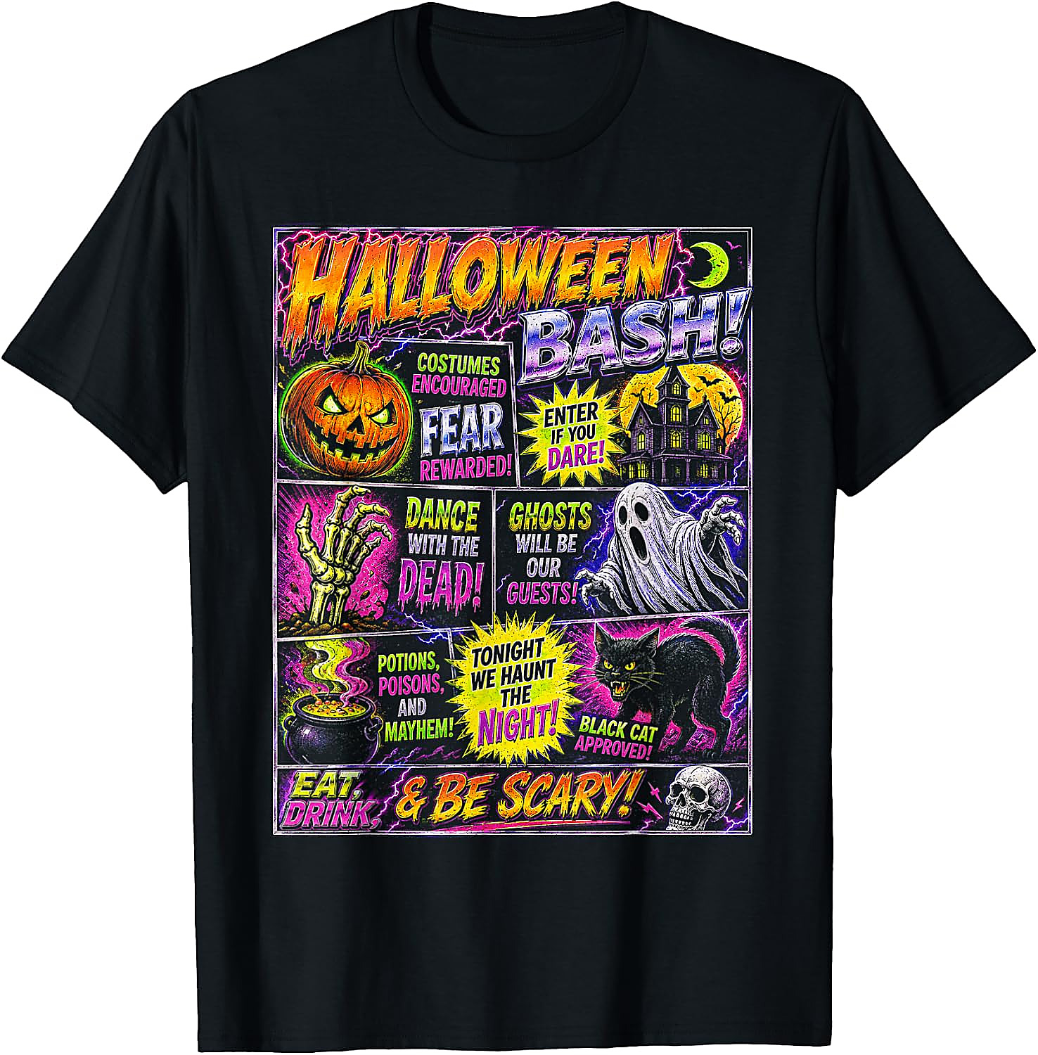 Halloween Vintage Horrorfest T-Shirt | Spooky Party Tee