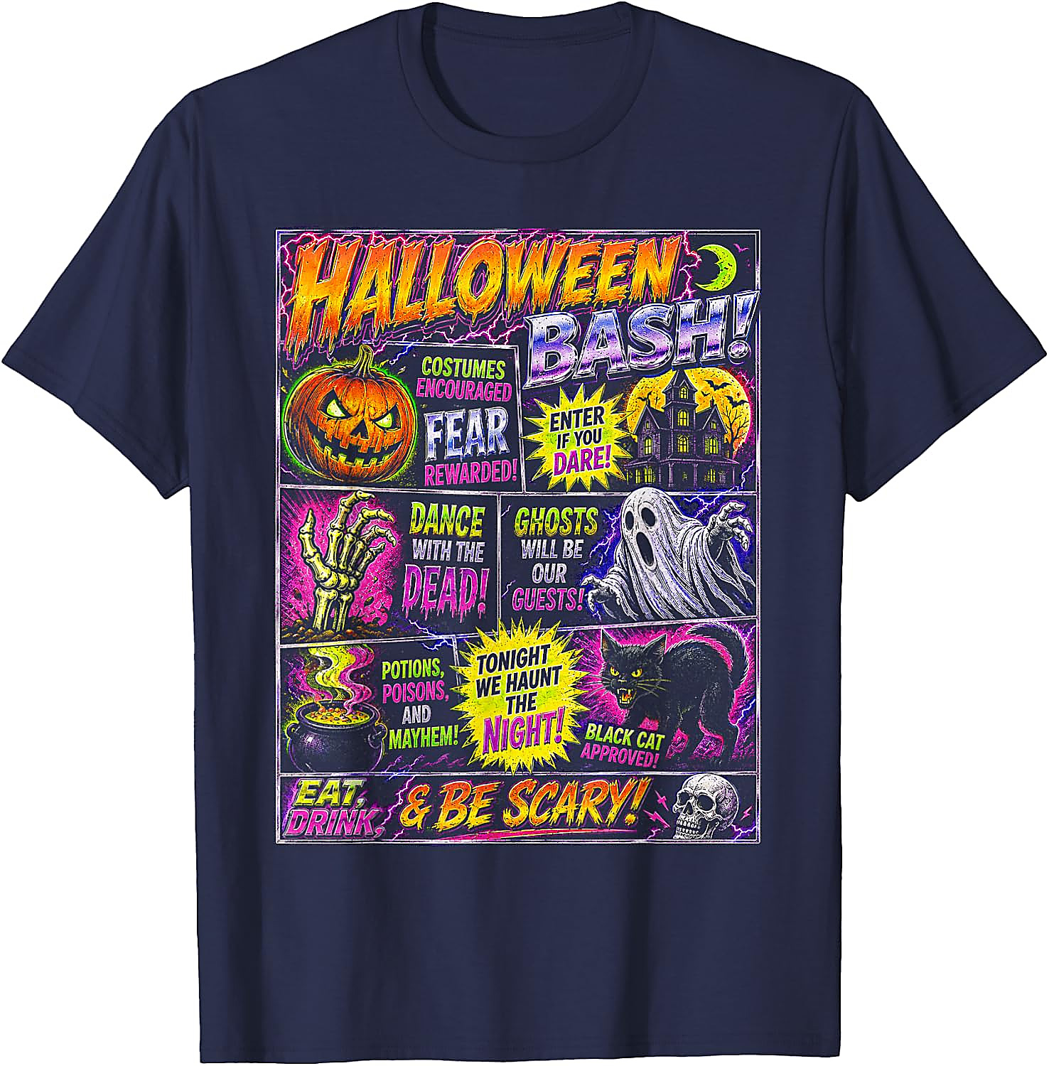 Halloween Vintage Horrorfest T-Shirt | Spooky Party Tee