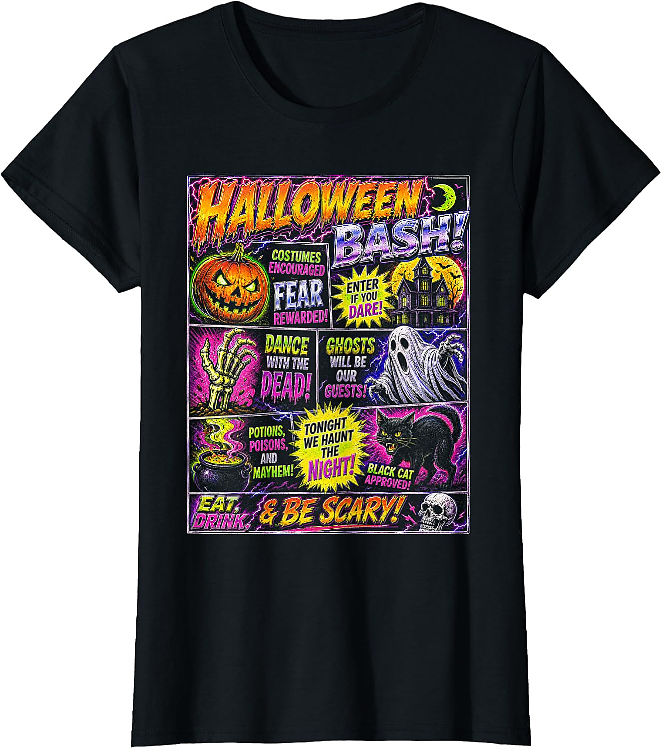Halloween Vintage Horrorfest T-Shirt | Spooky Party Tee